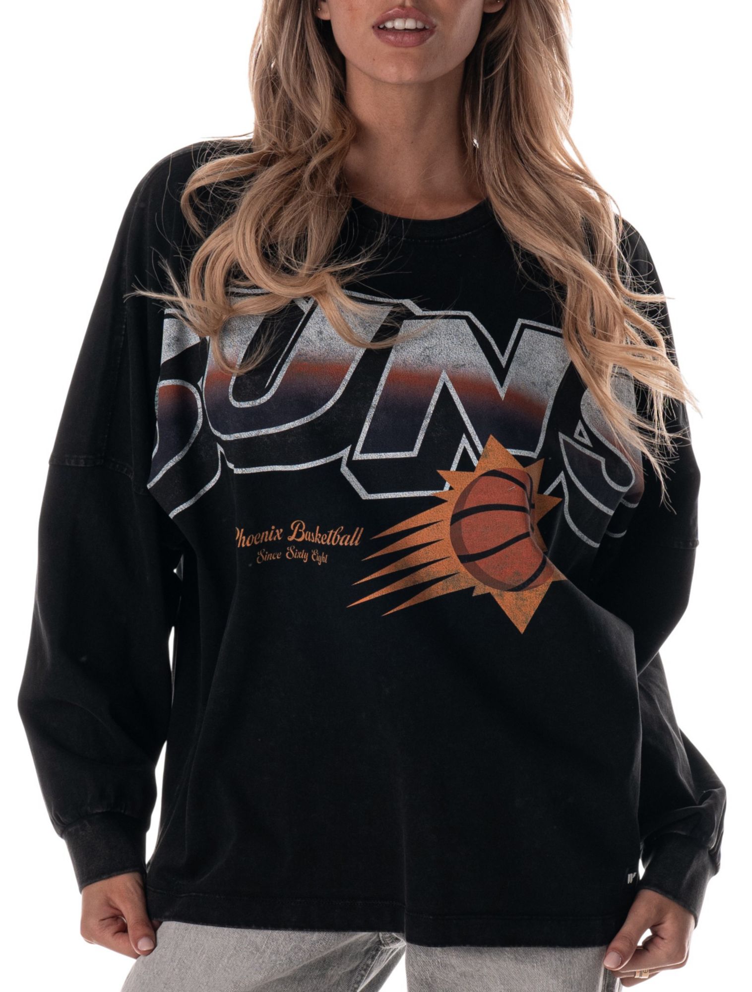The Wild Collective Adult Phoenix Suns Black Oversized Long Sleeve T-Shirt product image