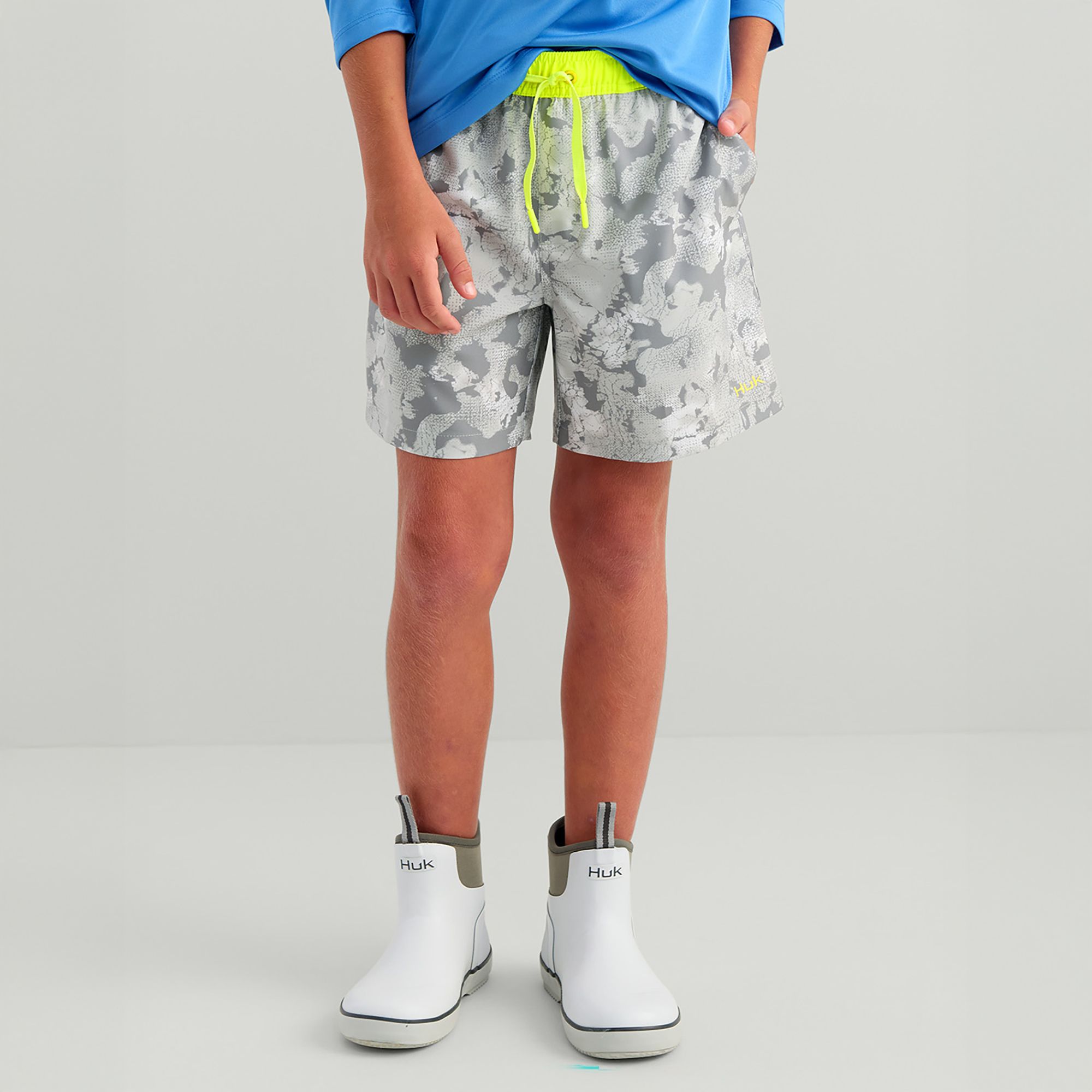 HUK Boys' Pursuit KC Printed Volley Swim Shorts product image