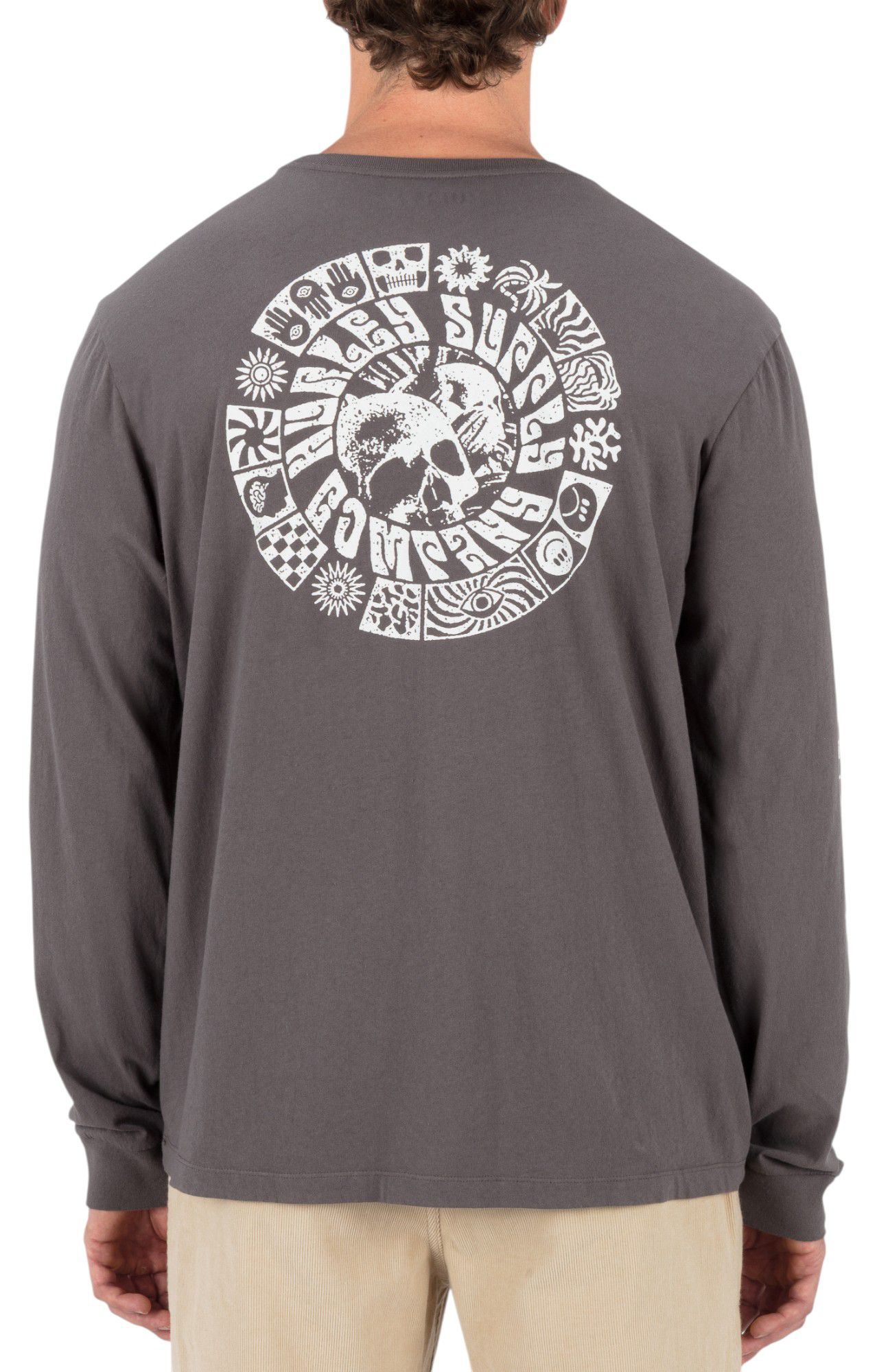 Hurley Men's Skull Mandala Long Sleeve Graphic T-Shirt product image