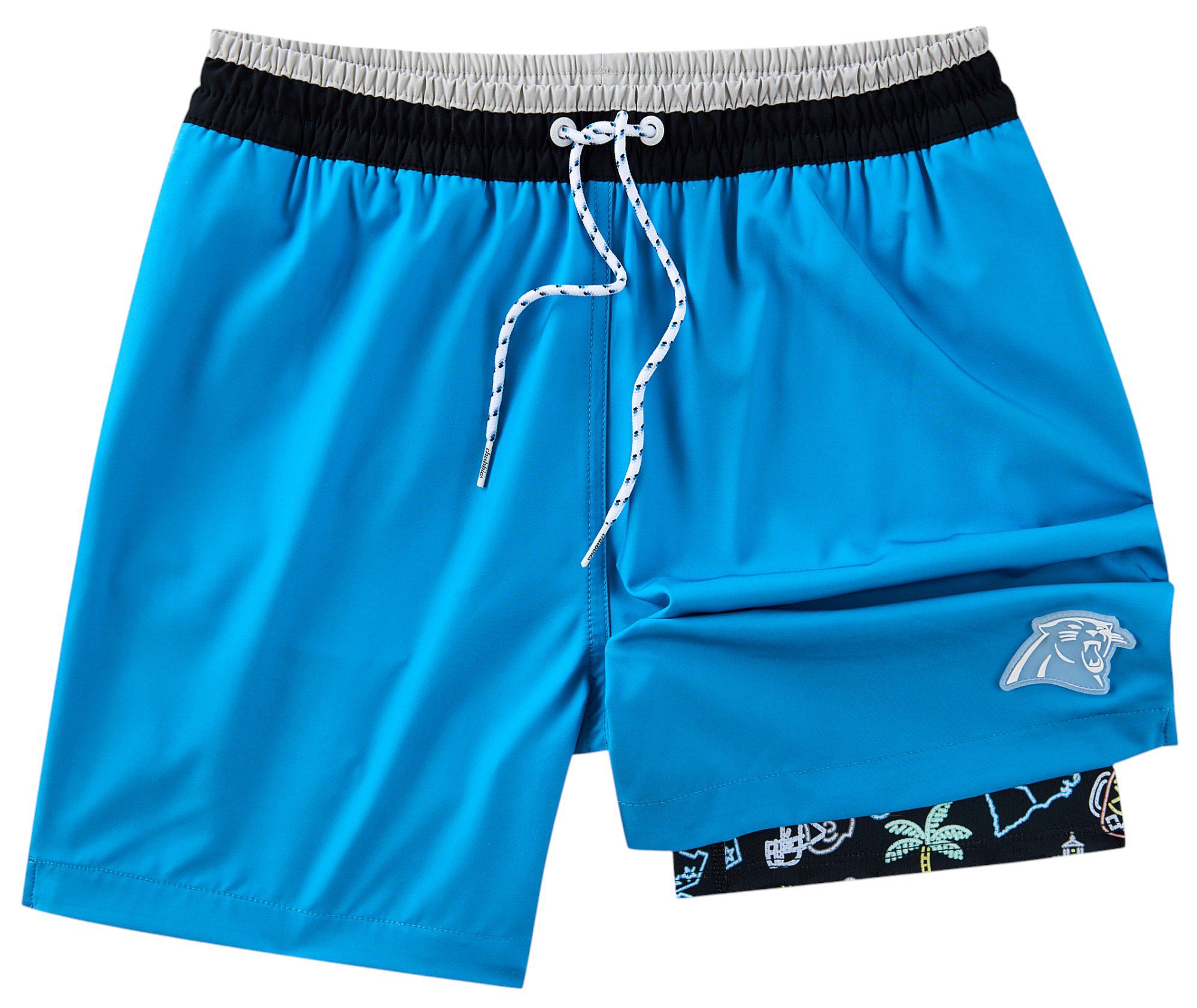 Chubbies Adult Carolina Panthers Classic Medium Blue 5.5" Lined Swim Trunks product image