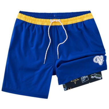 sorry, Chubbies Adult Los Angeles Rams Classic Dark Blue 5.5" Lined Swim Trunks is currently out of stock