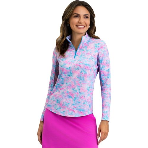 IBKUL Women's Tony Print Long Sleeve Mock Neck Golf Shirt | Dick's