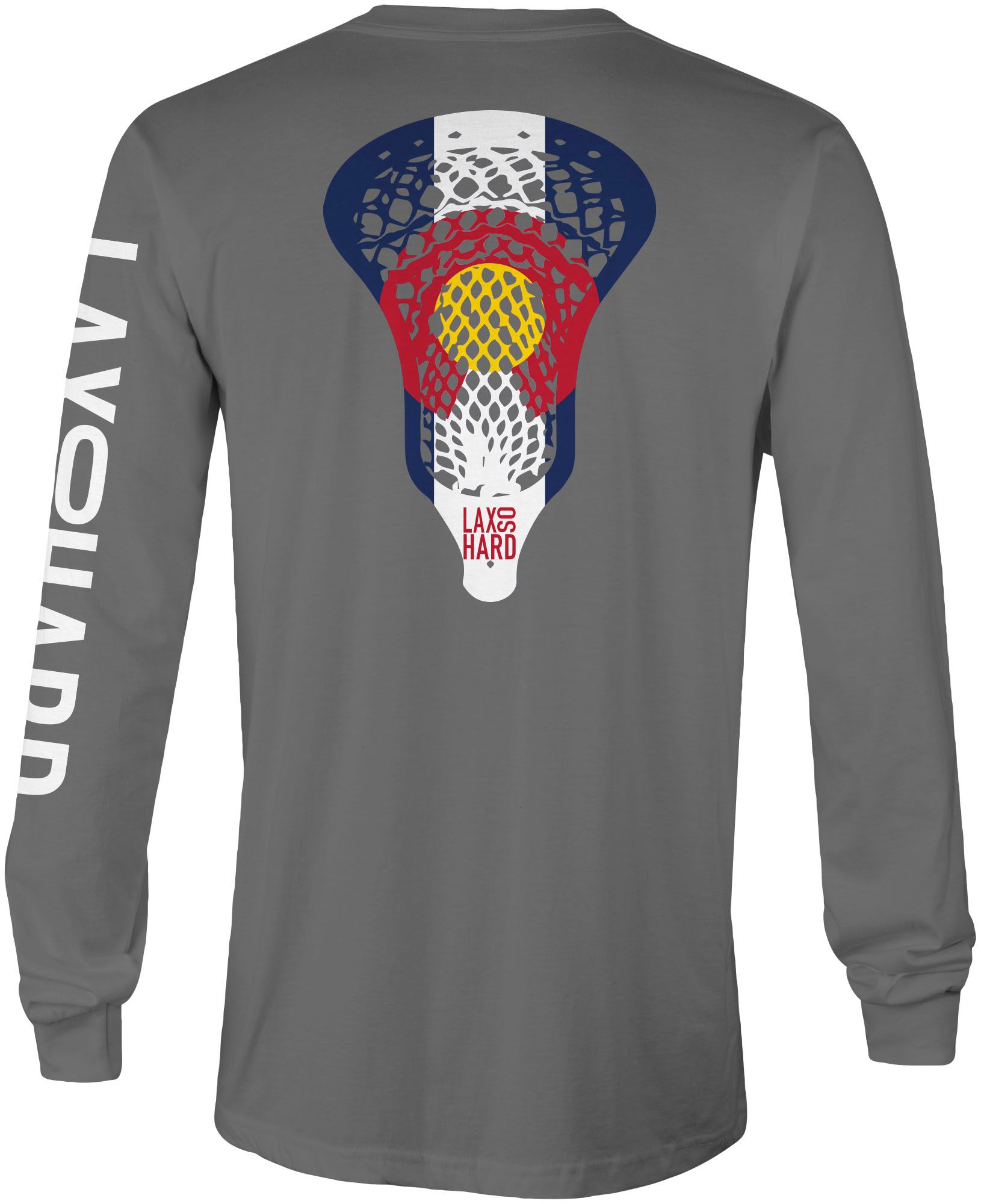LAX SO HARD Adult Colorado Long Sleeve T-Shirt product image