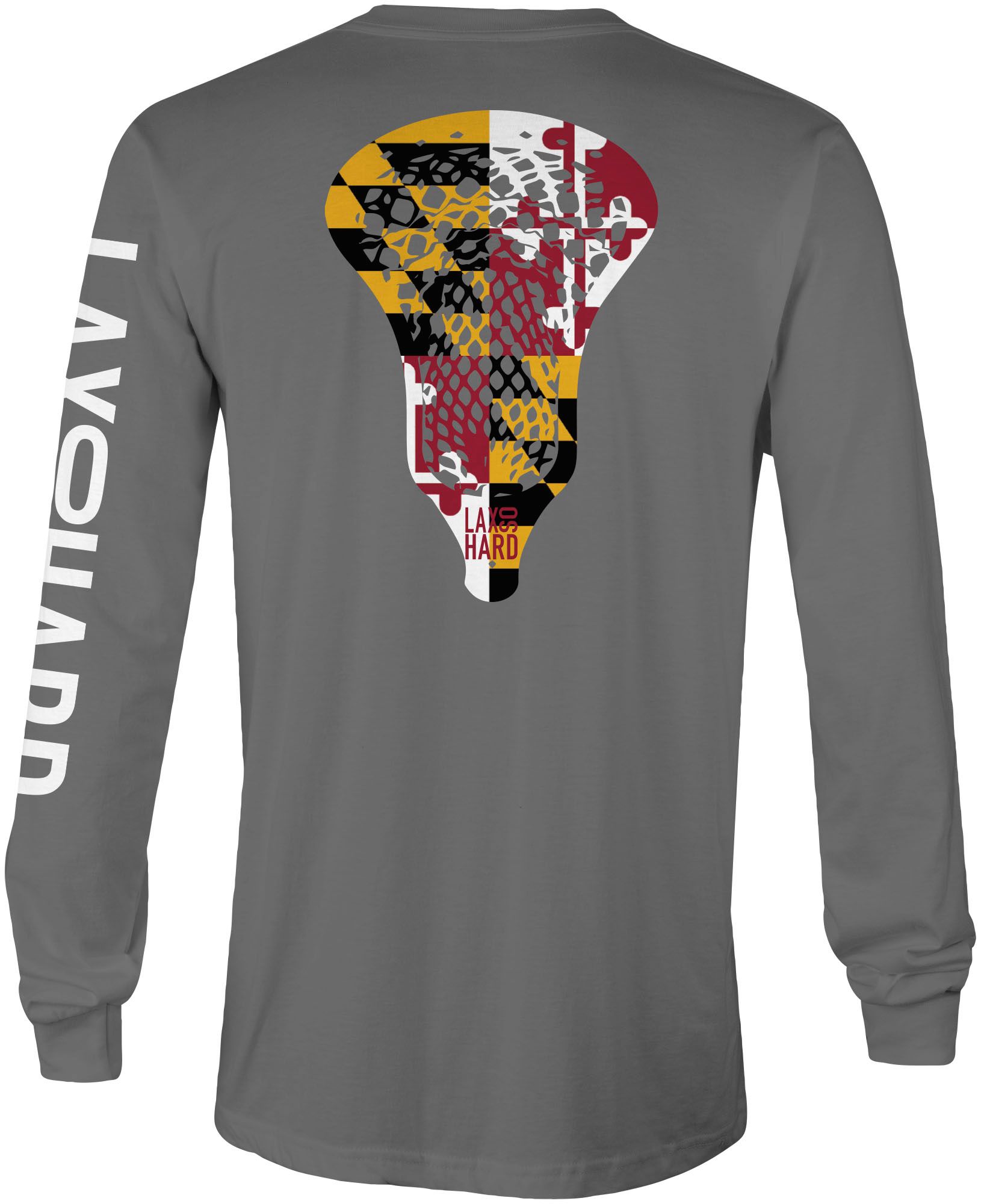 LAX SO HARD Adult Maryland Long Sleeve T-Shirt product image