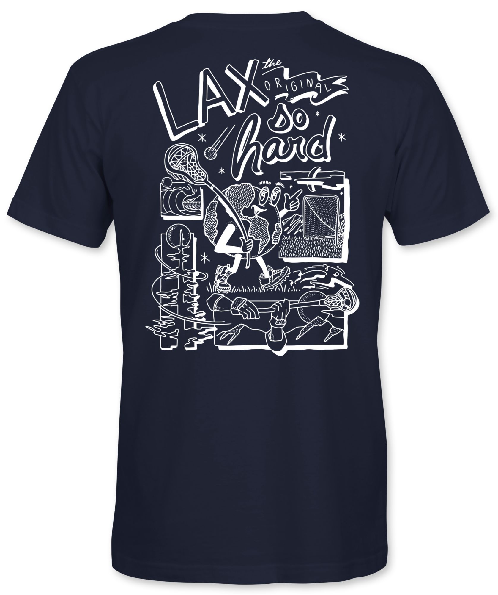 LAX SO HARD Youth Globe T-Shirt product image