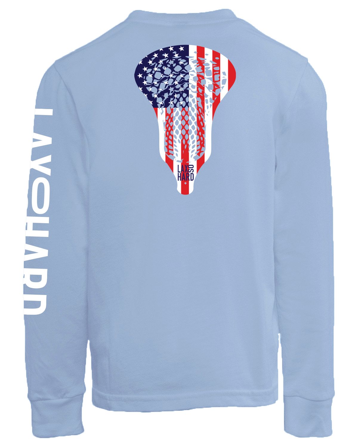 LAX SO HARD Youth American Long Sleeve T-Shirt product image