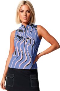Jamie Sadock Women's Whirlwind Print Sleeveless Golf Polo | Dick's