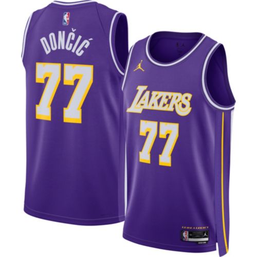 Jordan Adult Los Angeles Lakers LeBron James #23 Purple Swingman