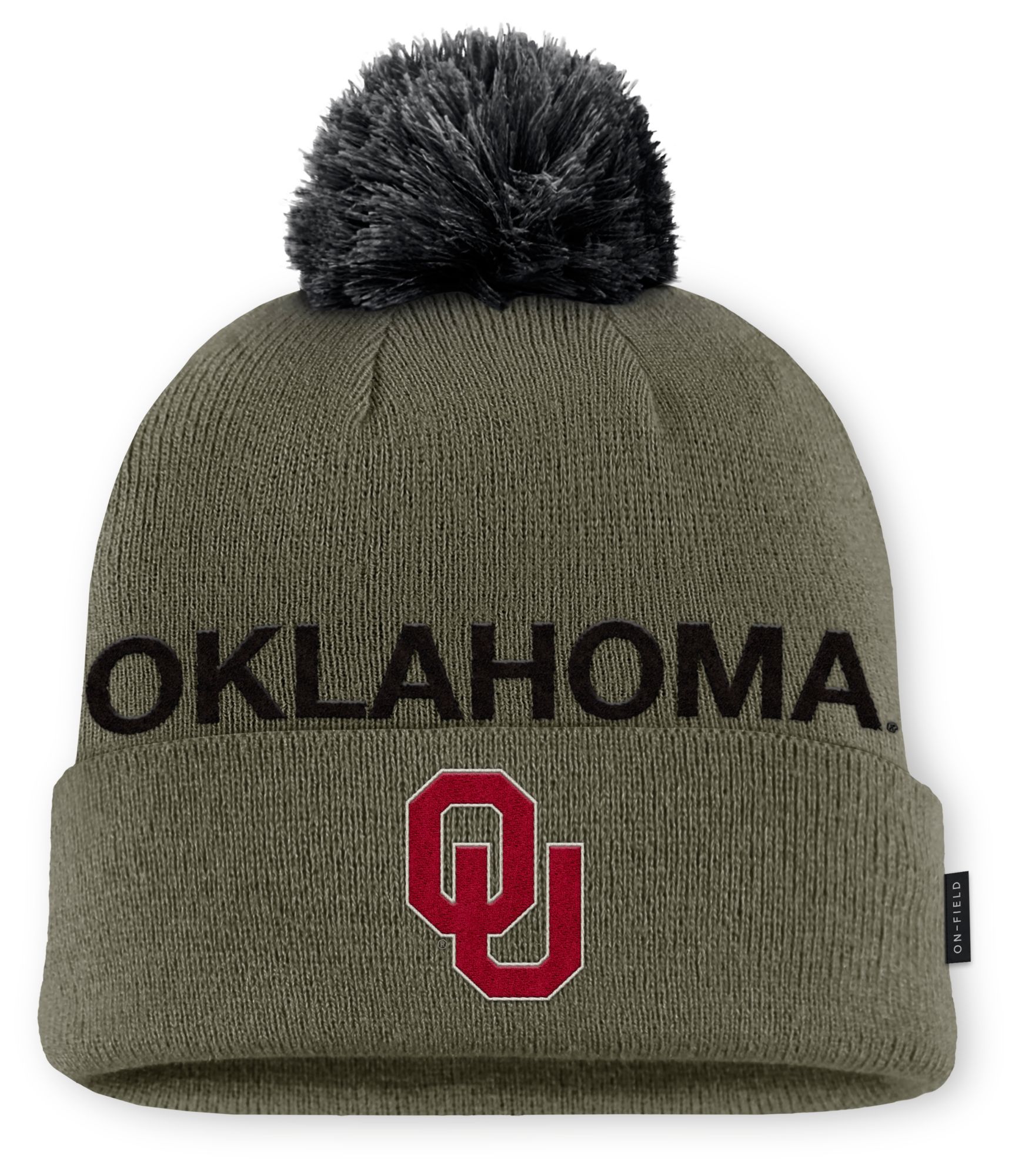 Jordan Adult Oklahoma Sooners Medium Olive 2025 Military Appreciation Knit Hat product image