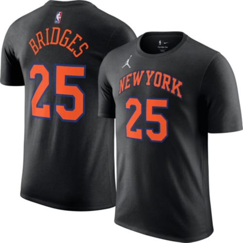 Jordan Adult New York Knicks Josh Hart #3 Black Statement T-Shirt