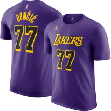 sorry, Jordan Adult Los Angeles Lakers Luka Doncic #77 Purple Statement T-Shirt is currently out of stock