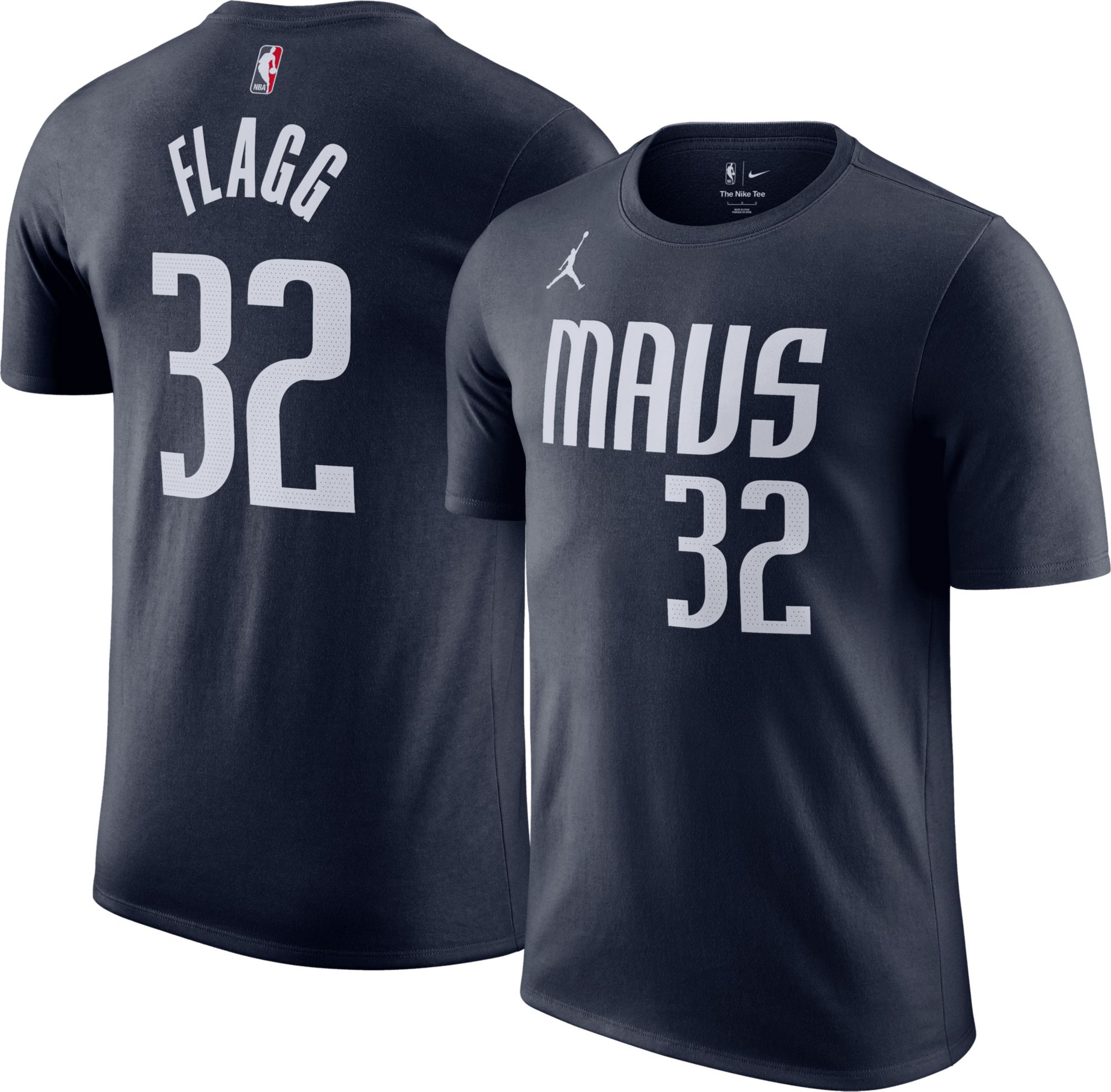 Jordan Men's Dallas Mavericks Cooper Flagg #32 Navy Statement T-Shirt product image