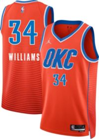 Jordan Adult Oklahoma City Thunder Kenrich Williams #34 Orange