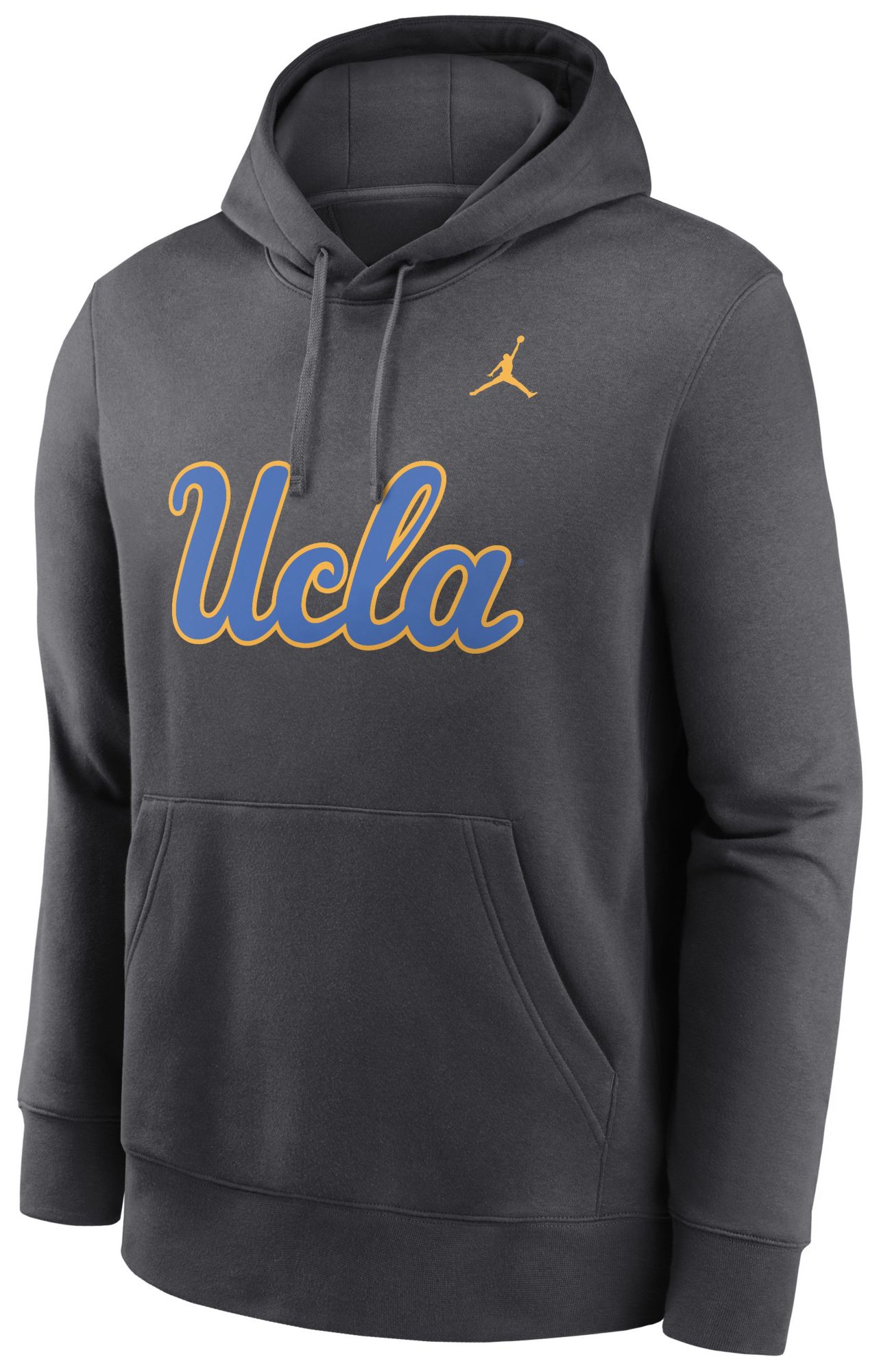Jordan Men's UCLA Bruins Anthracite Club Logo Fleece Pullover Hoodie product image