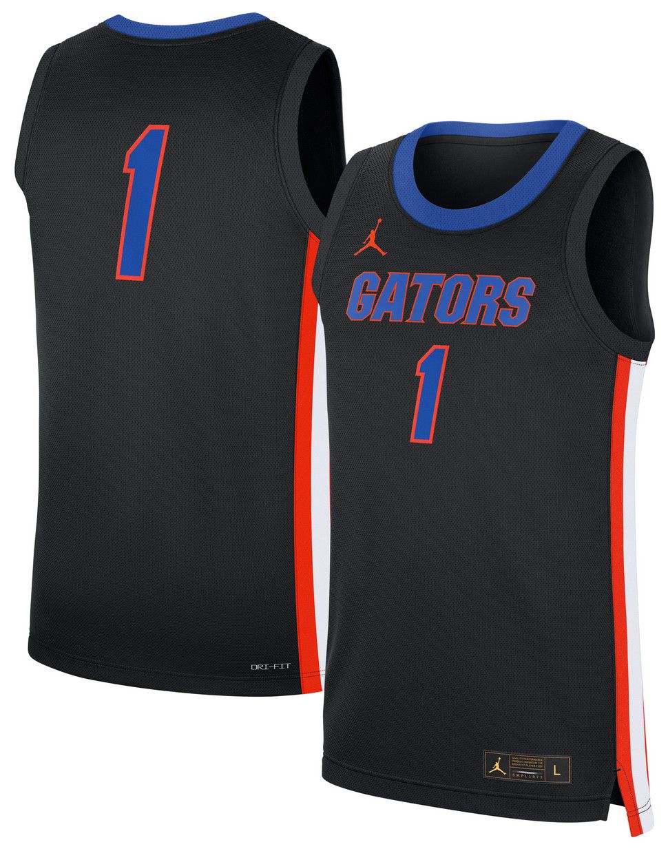 Jordan Men's Florida Gators Black Replica Basketball Jersey product image