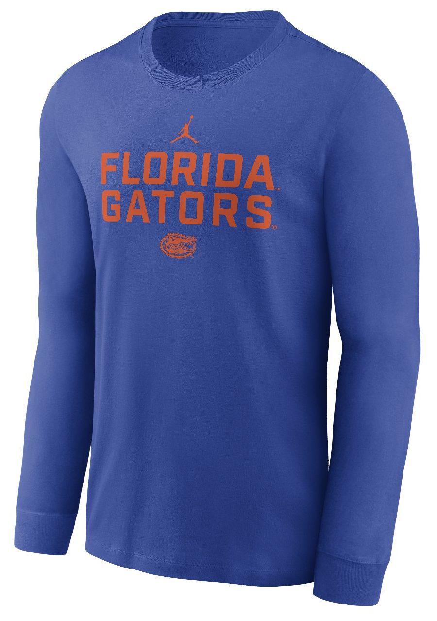 Jordan Men's Florida Gators Team Issued Dri-FIT Royal Long Sleeve T-Shirt product image