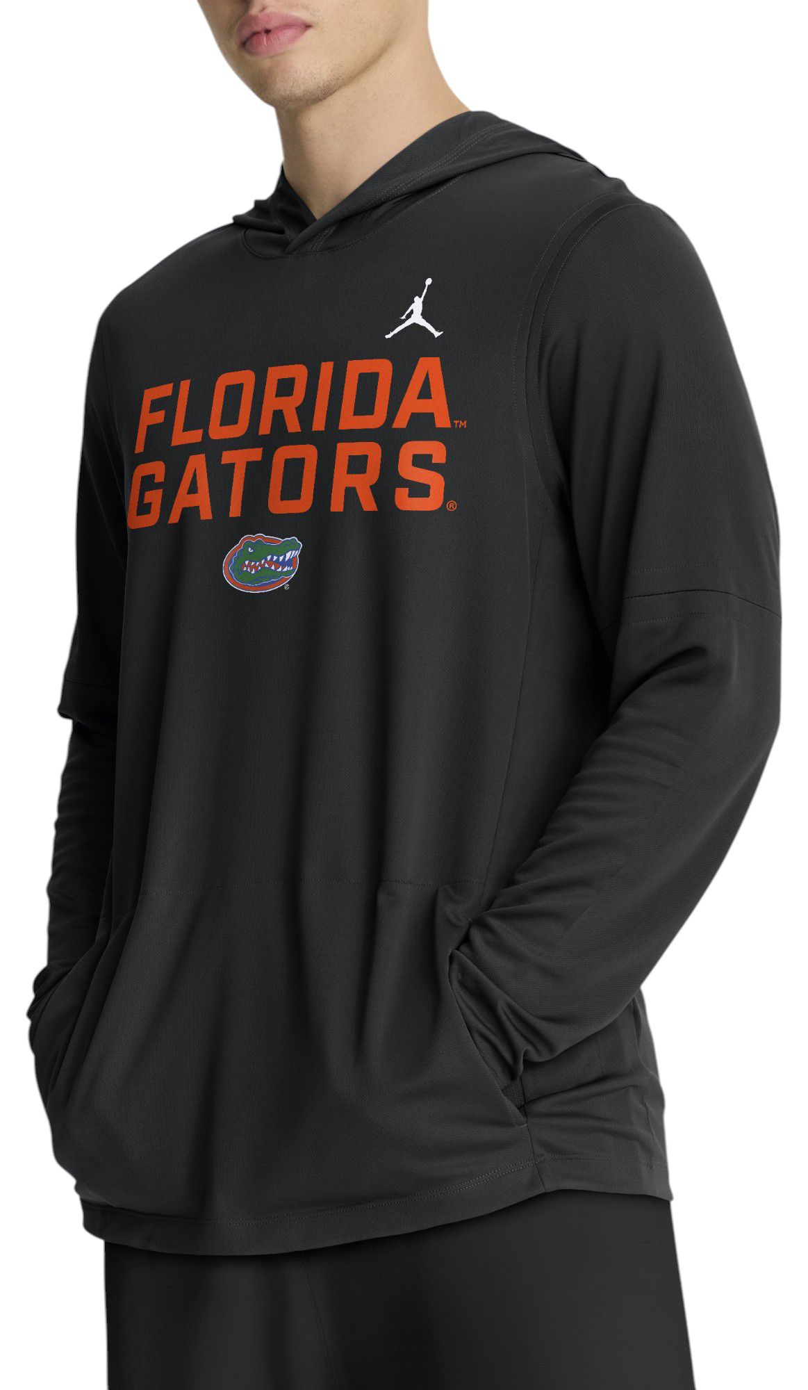 Jordan Men's Florida Gators Black Dri-FIT Long Sleeve Hoodie T-Shirt product image