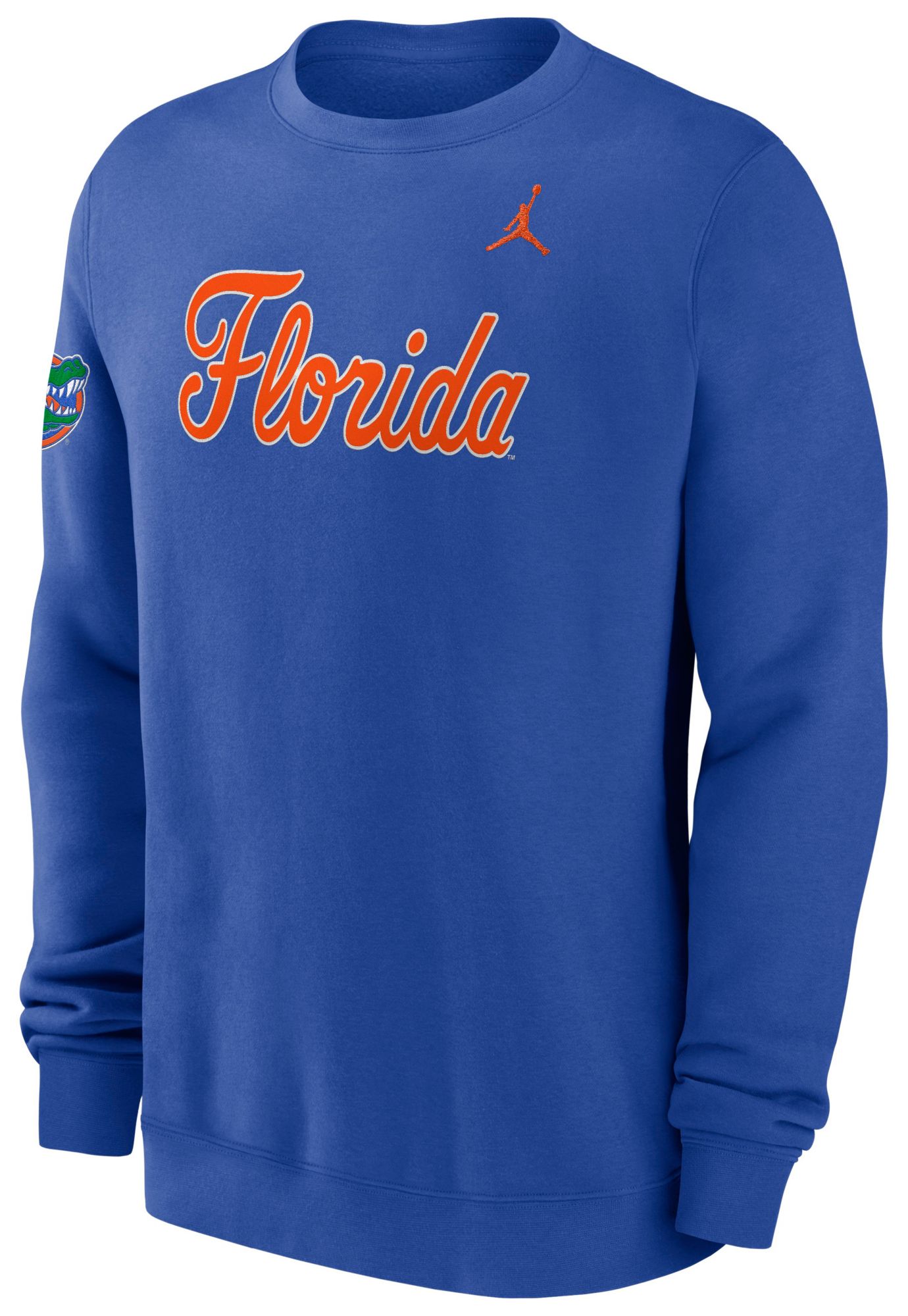 Jordan Men's Florida Gators Game Royal Fleece Club Crewneck Sweatshirt product image