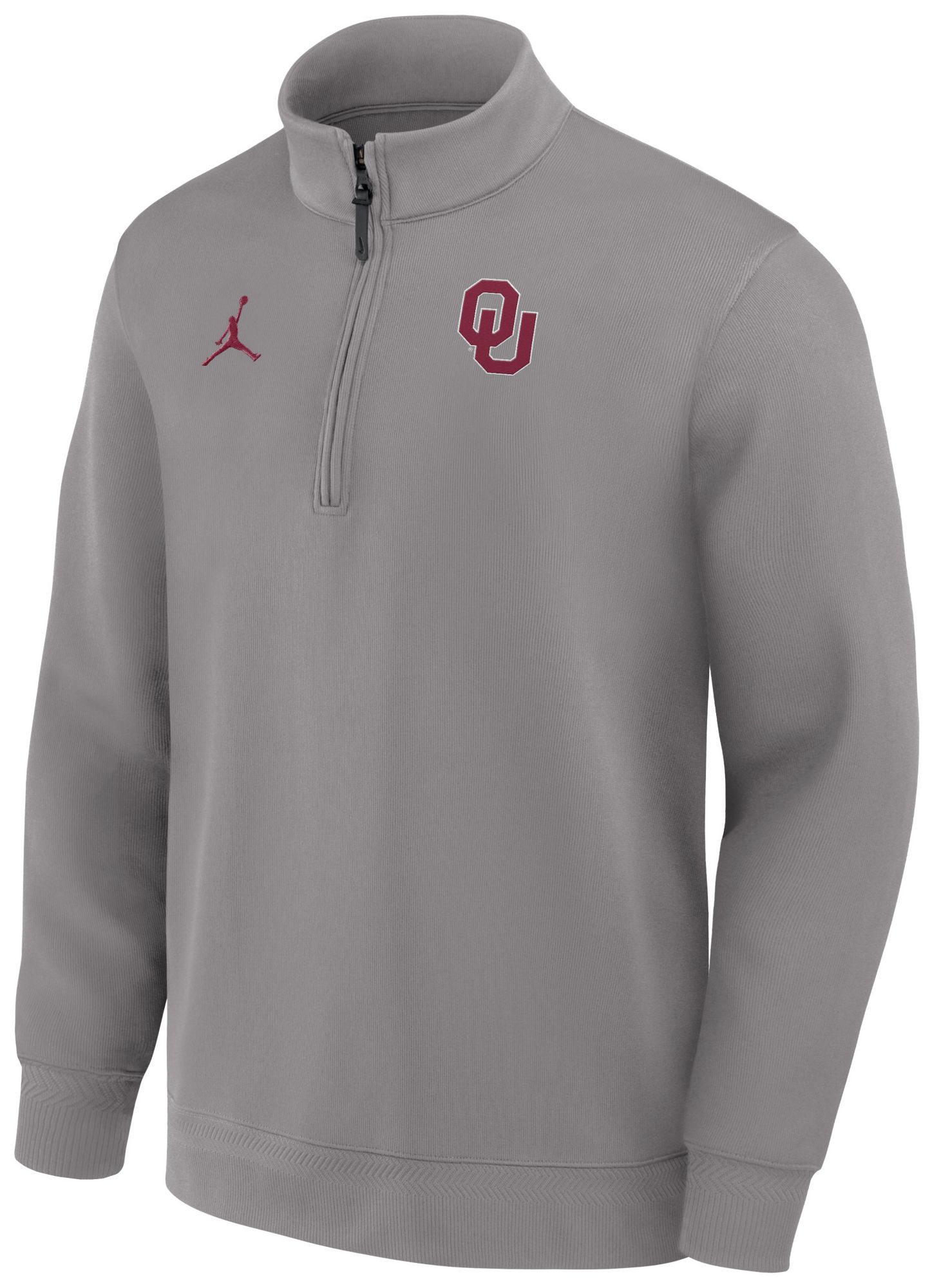 Jordan Men's Oklahoma Sooners Dust Coaches Dri-FIT Half-Zip Jacket product image