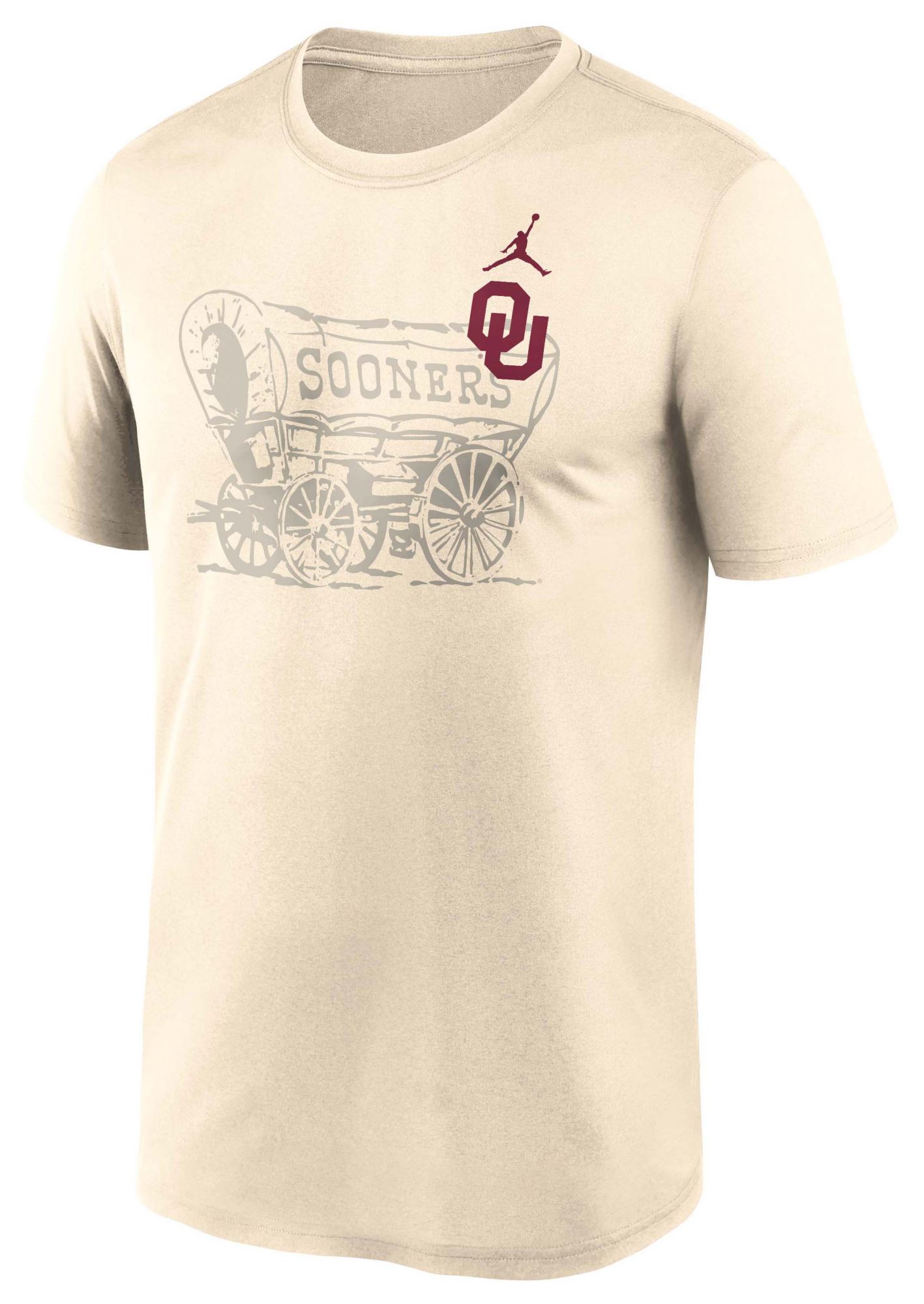 Jordan Men's Oklahoma Sooners Natural Legend Shadow T-Shirt product image