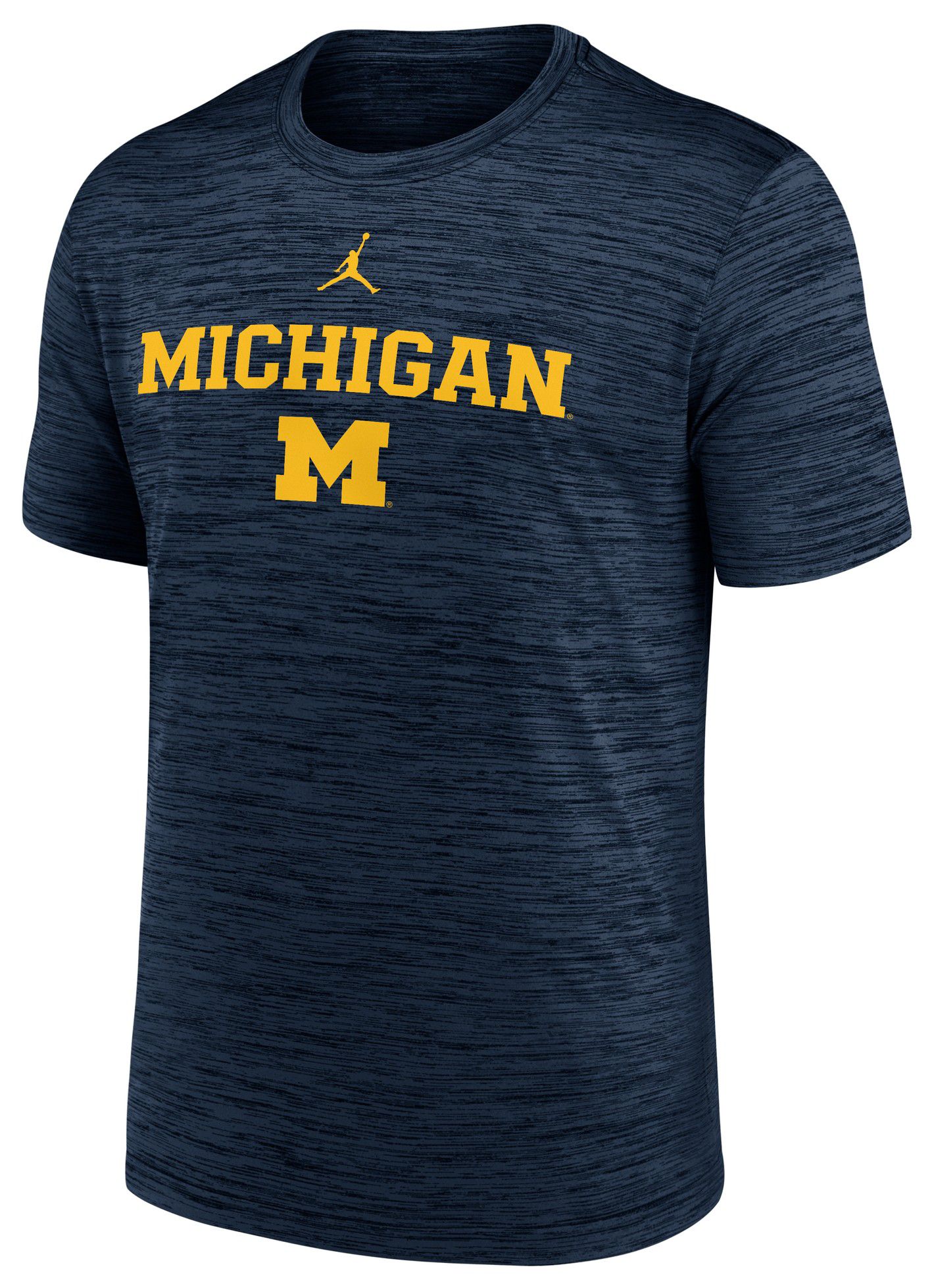 Jordan Men's Michigan Wolverines Navy Velocity T-Shirt product image