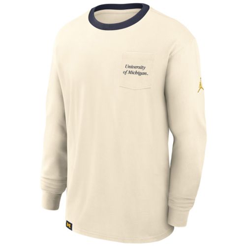 Jordan Men's Michigan Wolverines Blue Legend Logo T-Shirt | Dick's