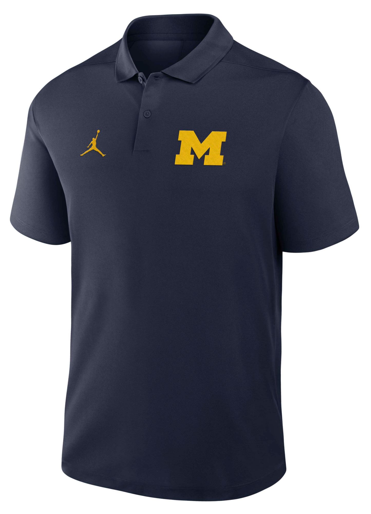 Jordan Men's Michigan Wolverines College Navy Victory Polo product image