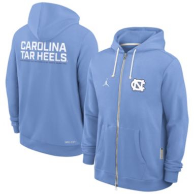 sorry, Jordan Men's North Carolina Tar Heels Valor Blue Dri-FIT Sideline Full-Zip Hoodie is currently out of stock