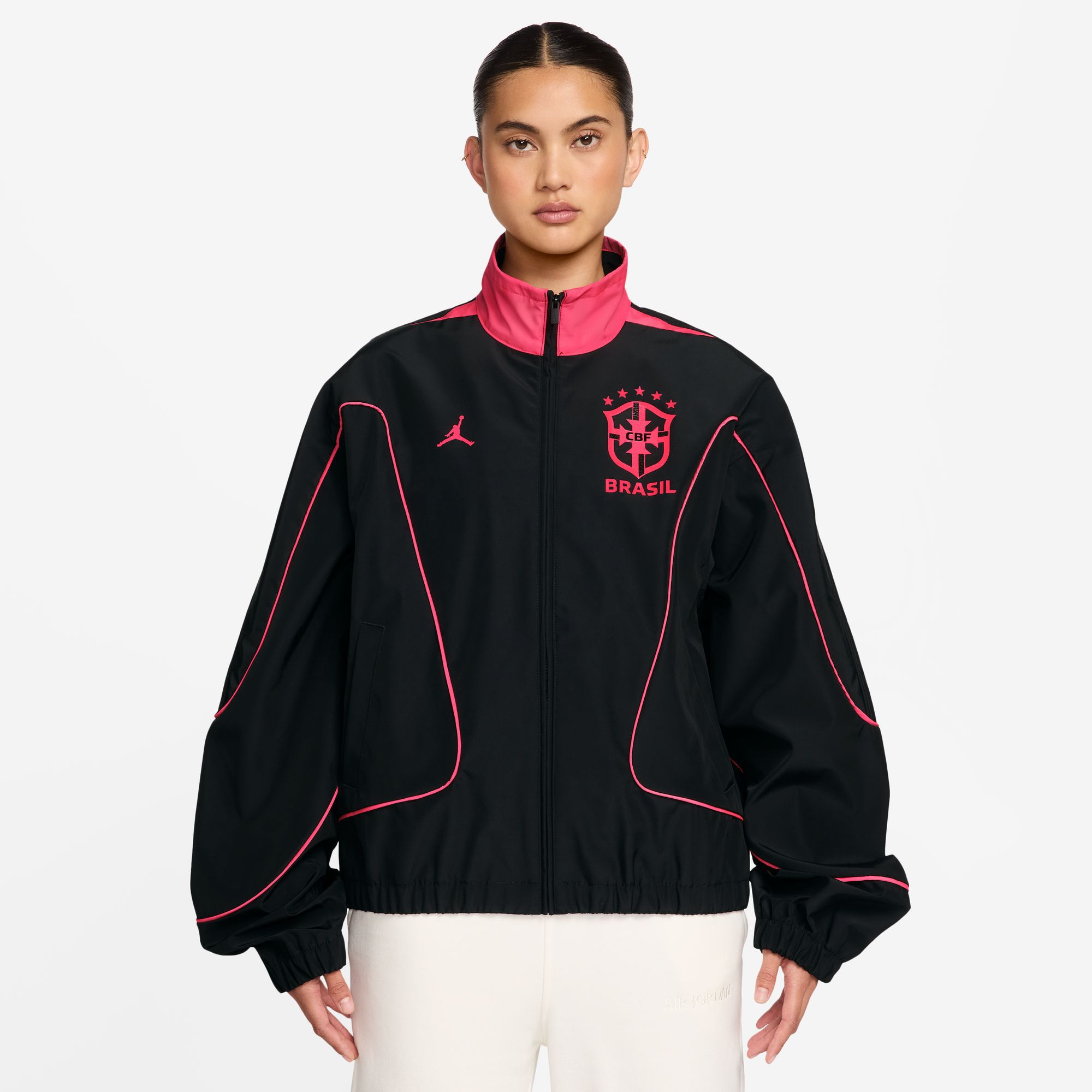 Jordan BRAND ナイロンジャケット ANTHEM JACKET Jordan Women's Brazil 2026 Away Prematch Anthem Jacket | Dick's