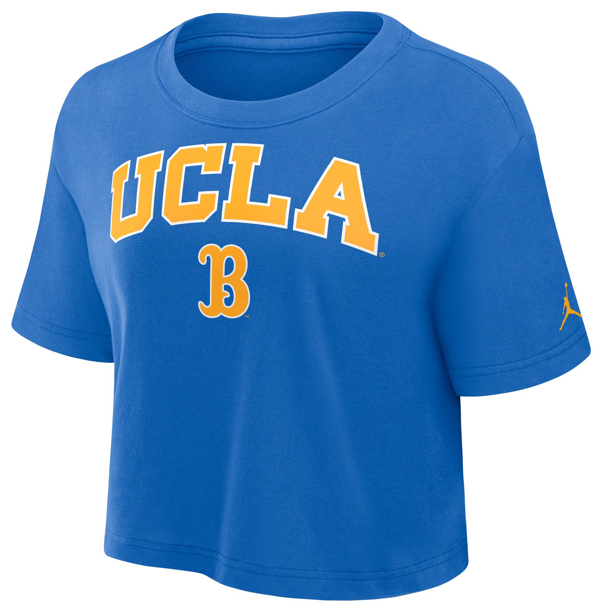 Jordan Women's UCLA Bruins Signal Blue Arch Cropped T-Shirt product image
