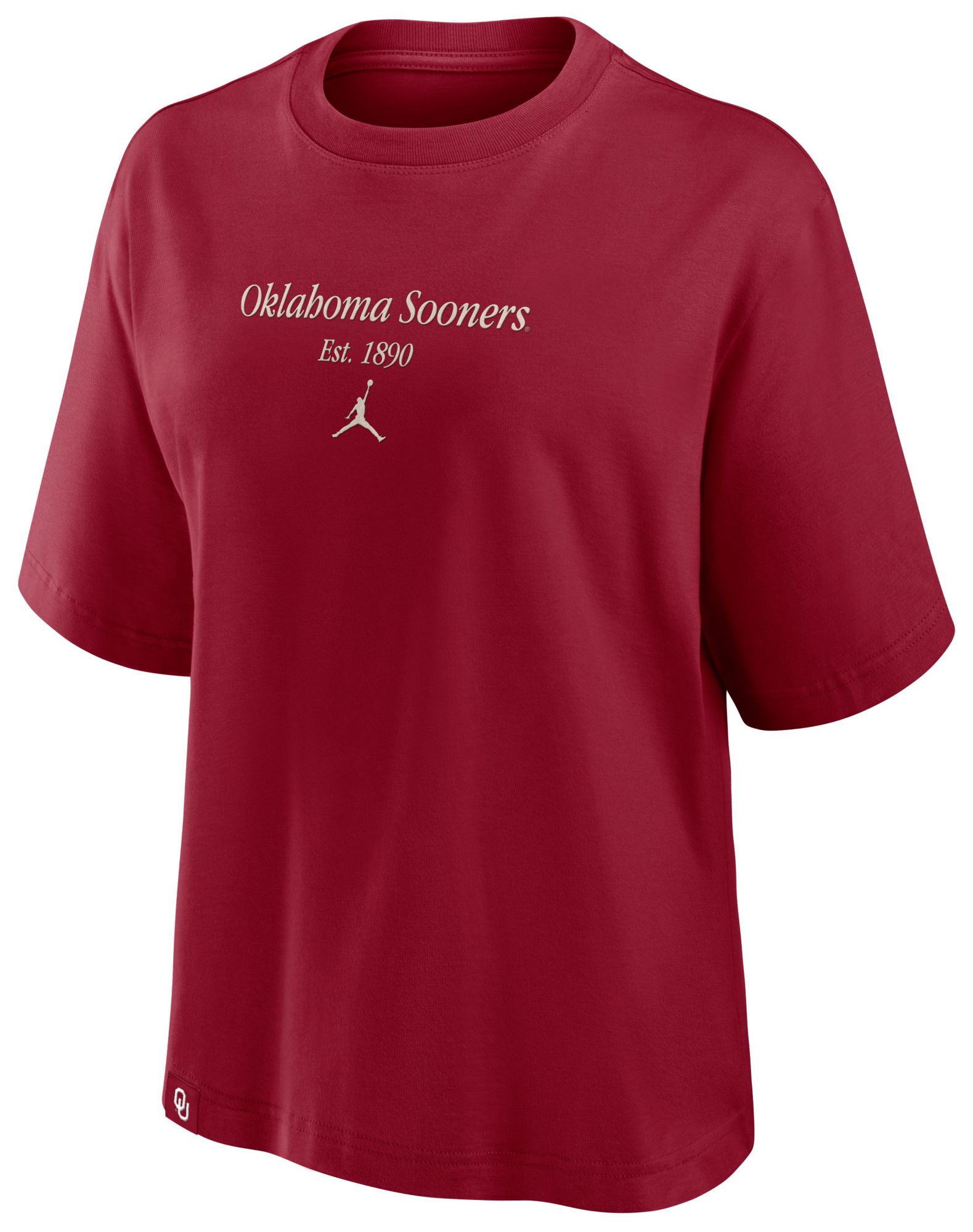 Jordan Women's Oklahoma Sooners Team Crimson Tag Boxy T-Shirt product image