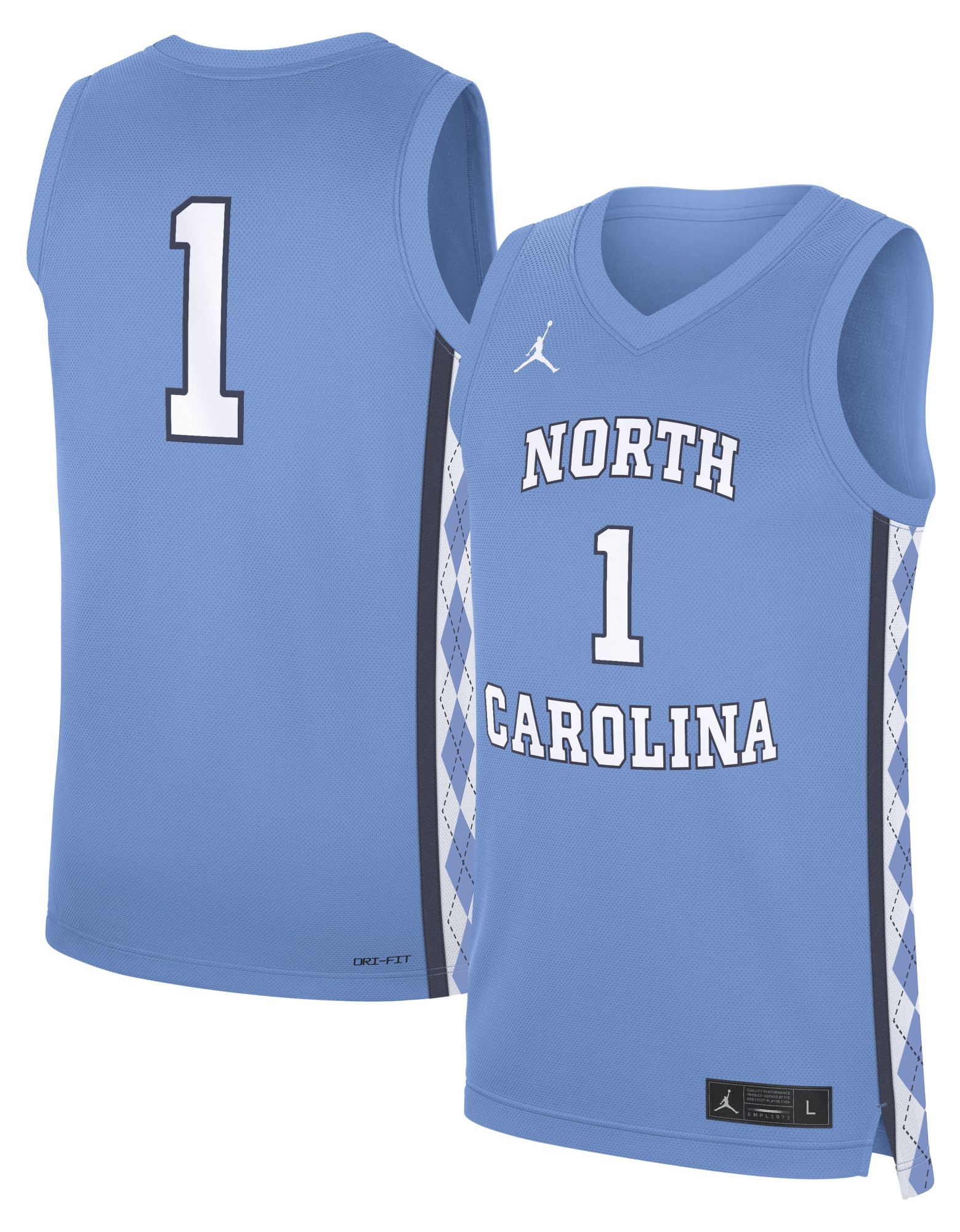 Jordan Women's North Carolina Tar Heels Valor Blue Replica Basketball Jersey product image