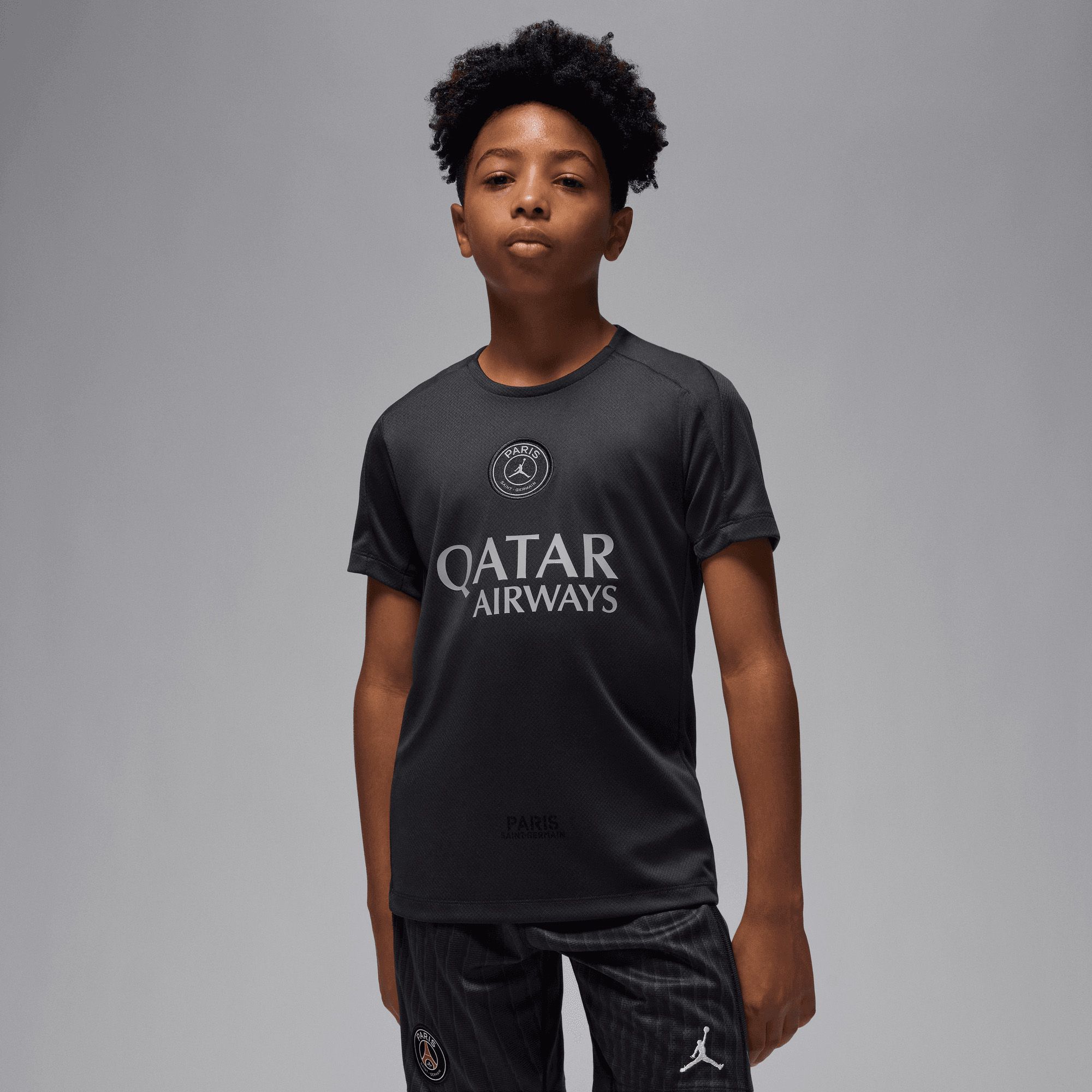 Jordan Youth Paris Saint-Germain Strike 2025-26 Fourth Black T-Shirt product image
