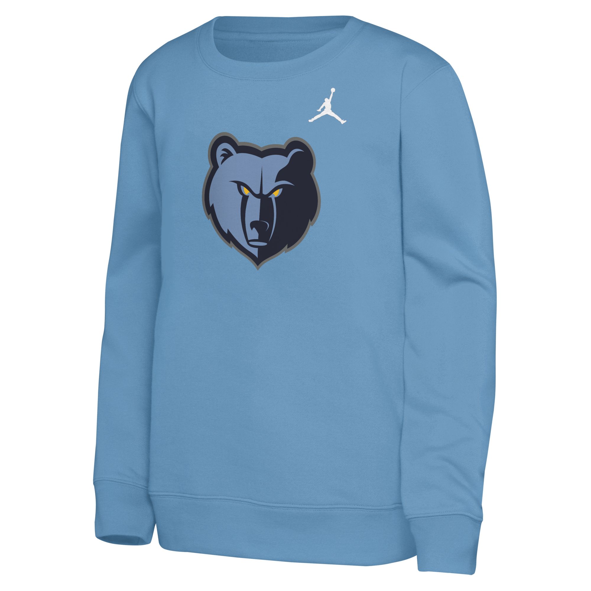 Jordan Youth Memphis Grizzlies Blue Statement Logo Crewneck Sweatshirt product image