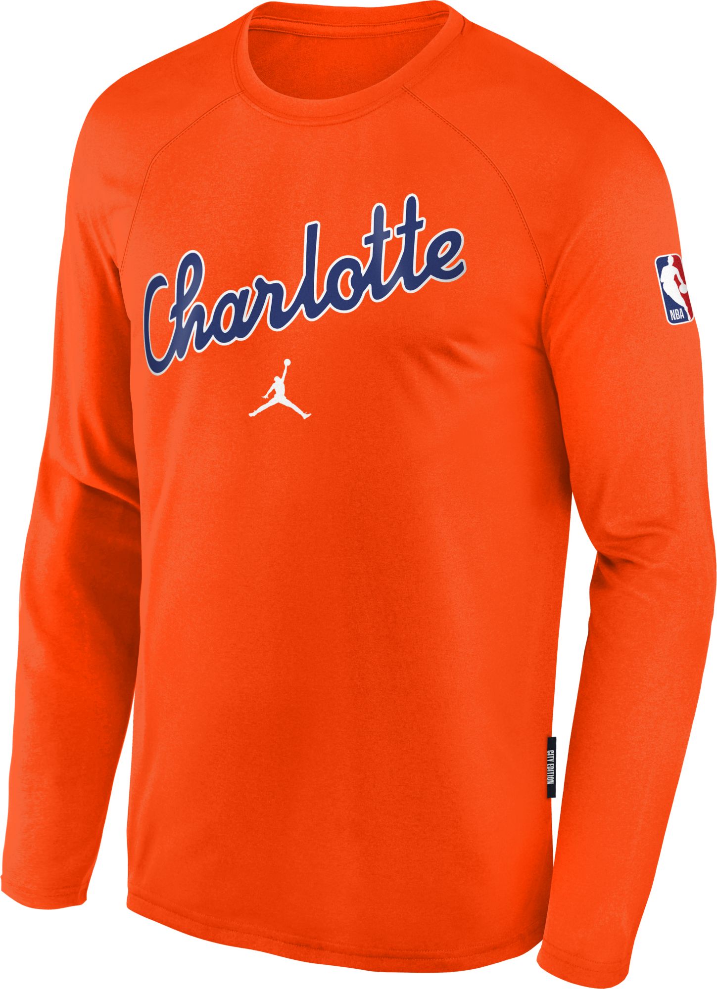 Jordan Youth 2025-26 City Edition Charlotte Hornets On Court Pregame Long Sleeve Shirt product image