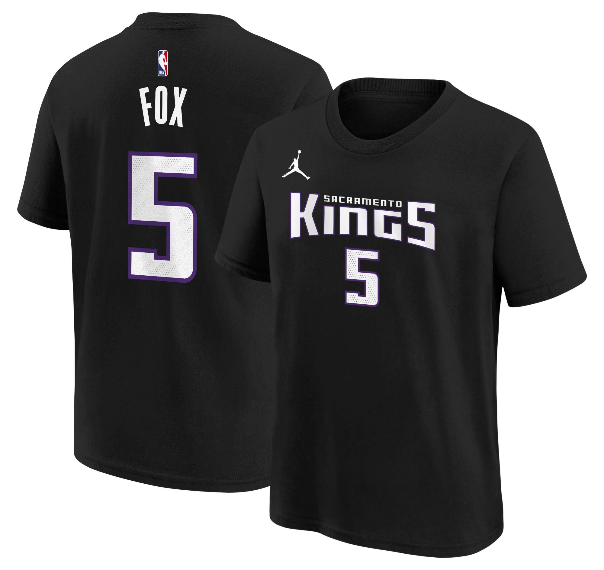 Jordan Youth Sacramento Kings Black Zach LaVine #8 Statement T-Shirt product image