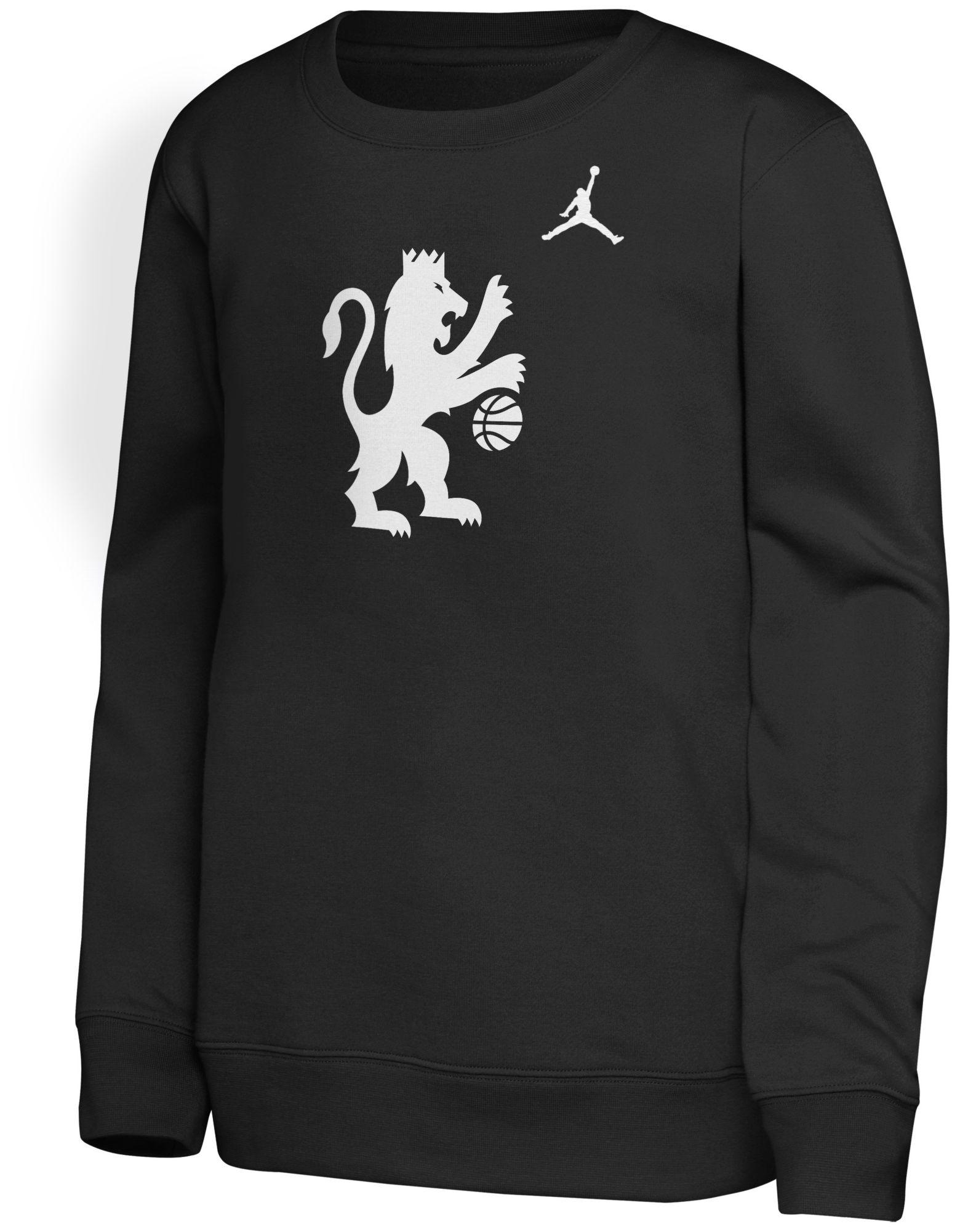 Jordan Youth Sacramento Kings Black Statement Logo Crewneck Sweatshirt product image