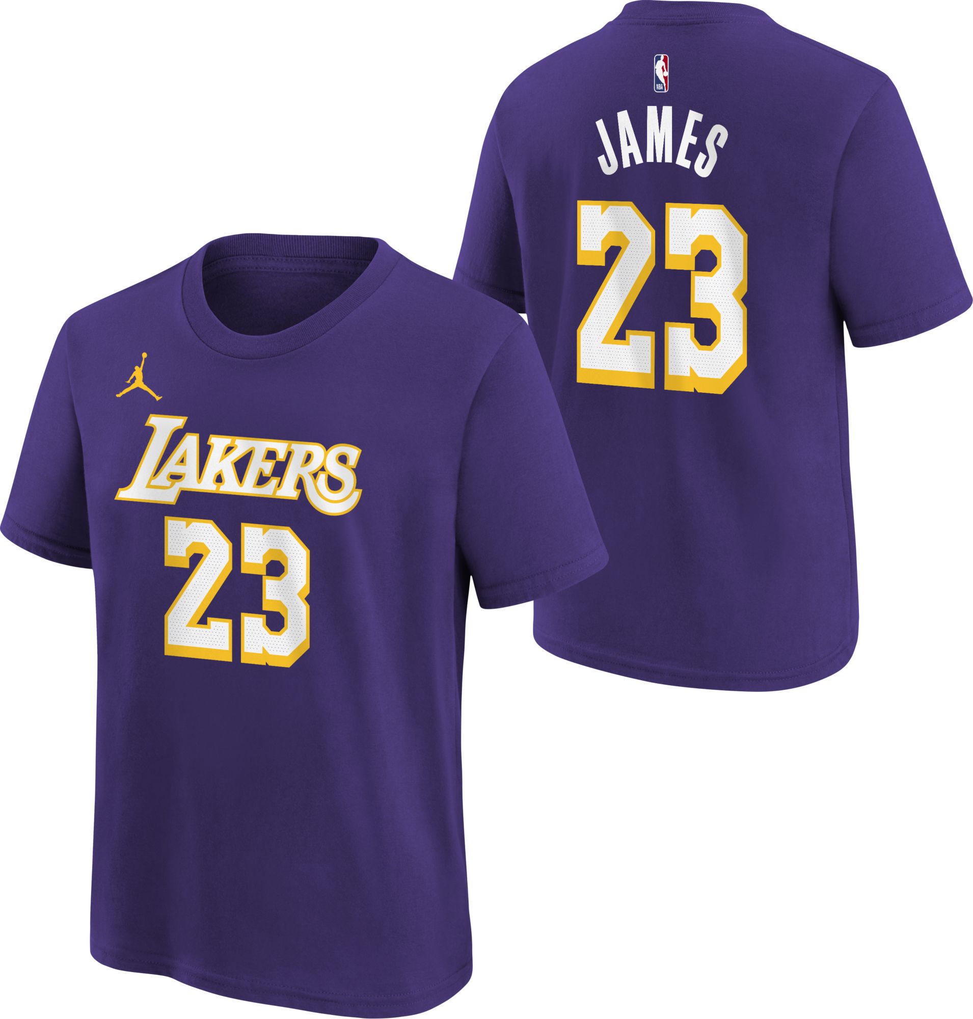 Jordan Youth Los Angeles Lakers LeBron James #23 Purple Statement Edition T-Shirt product image