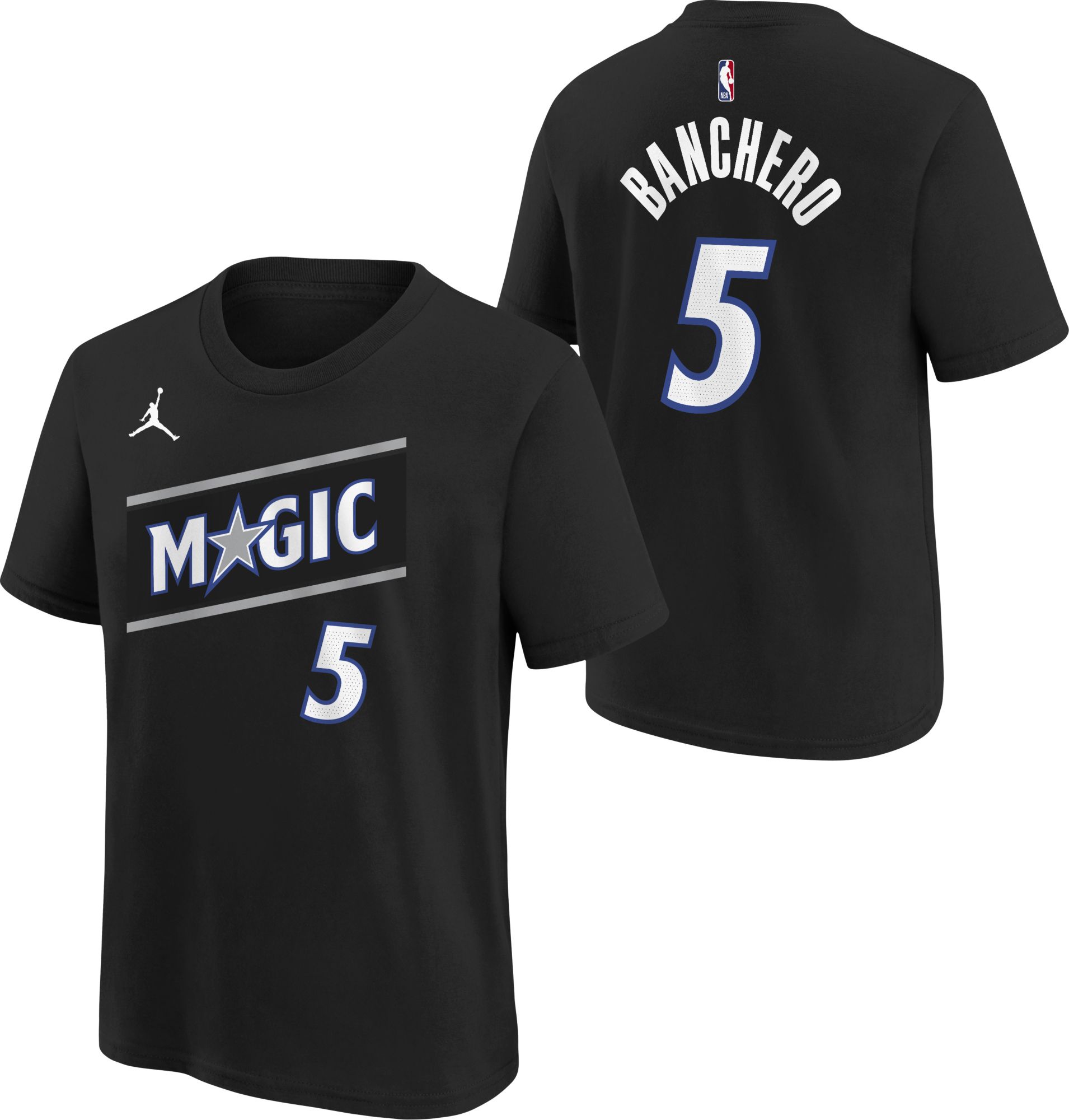 Jordan Youth Orlando Magic Paolo Banchero #5 Black Statement T-Shirt product image