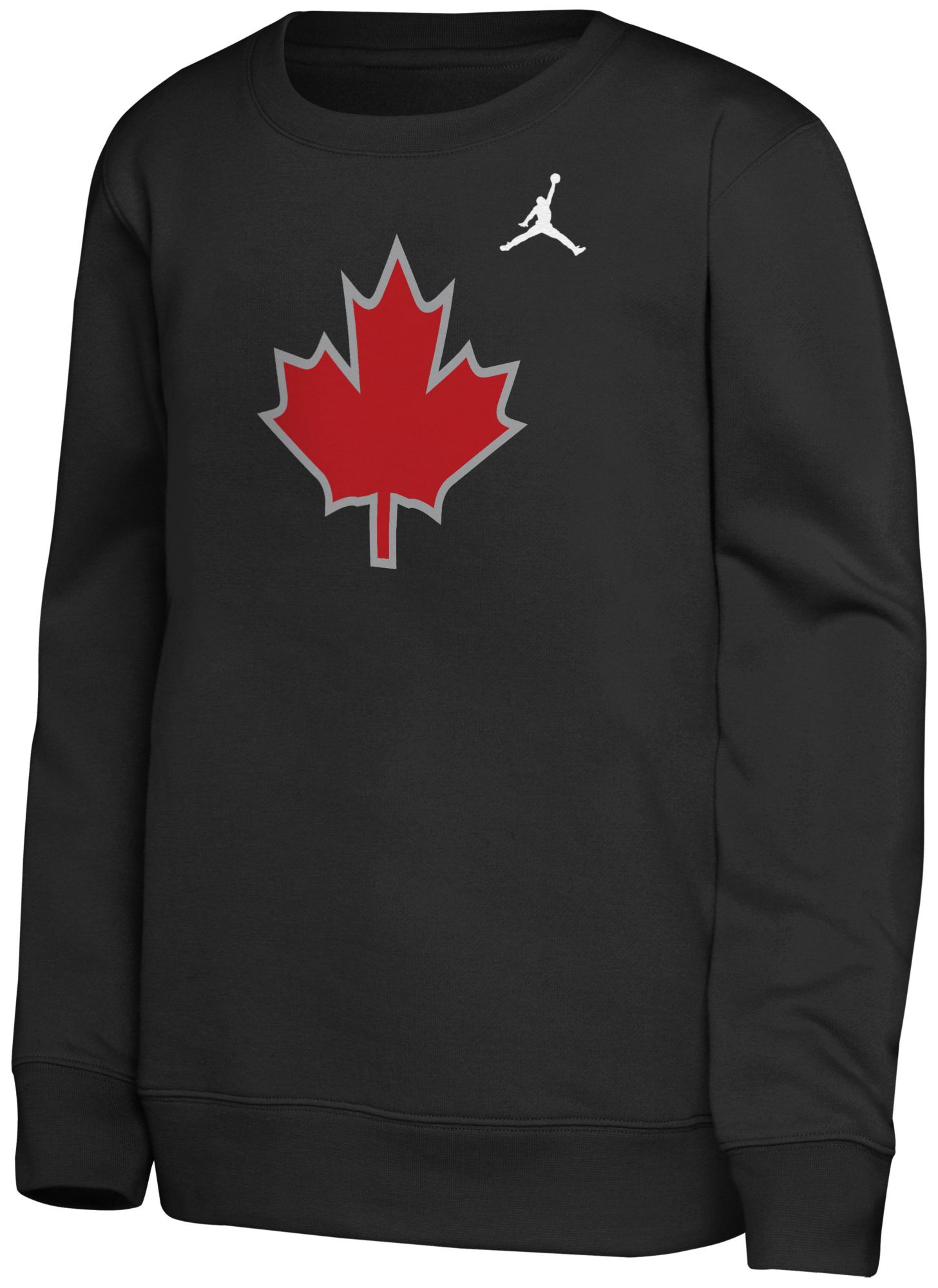 Jordan Youth Toronto Raptors Black Statement Logo Crewneck Sweatshirt product image