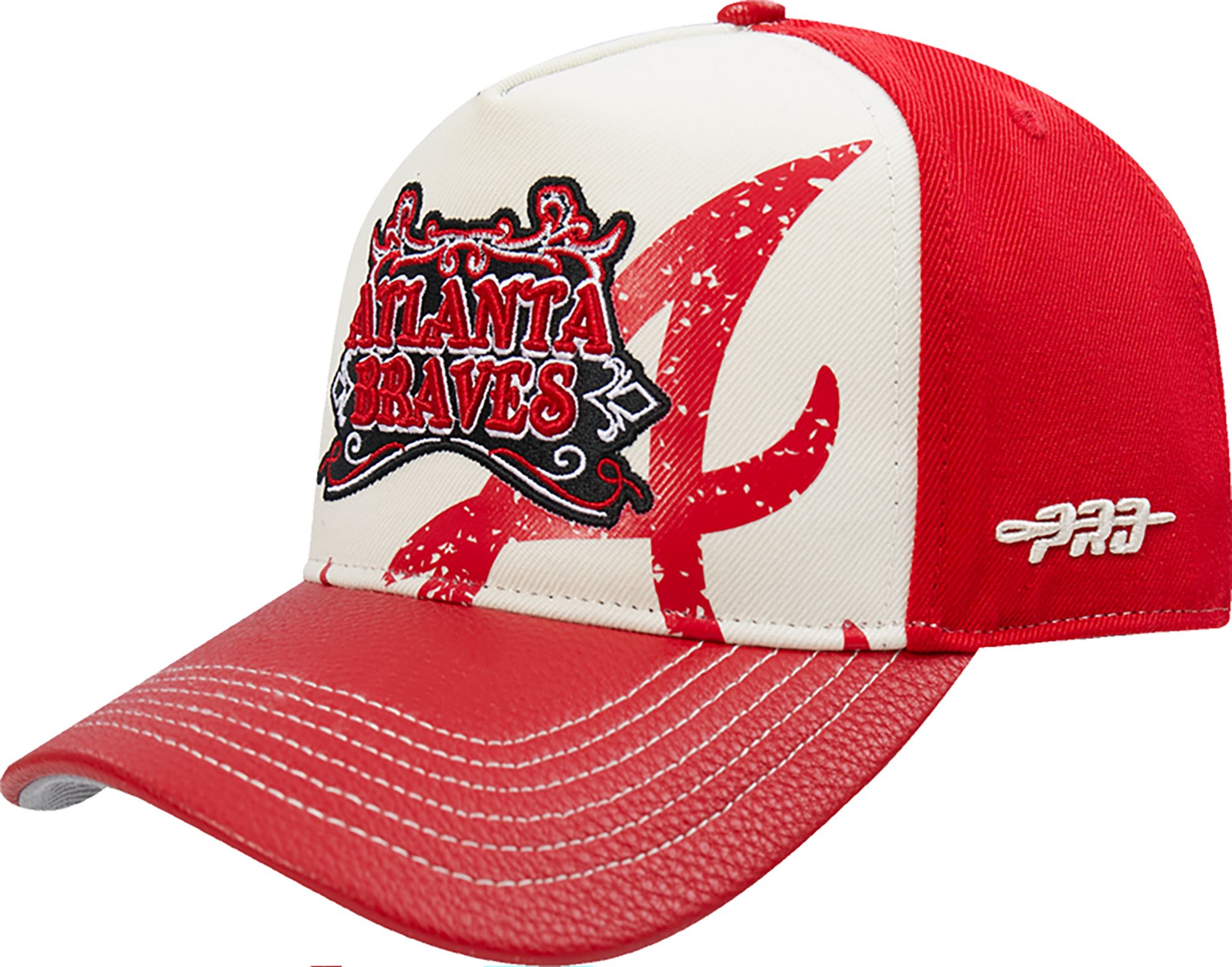Pro Standard Adult Atlanta Braves Cream Wool Strapback Hat product image