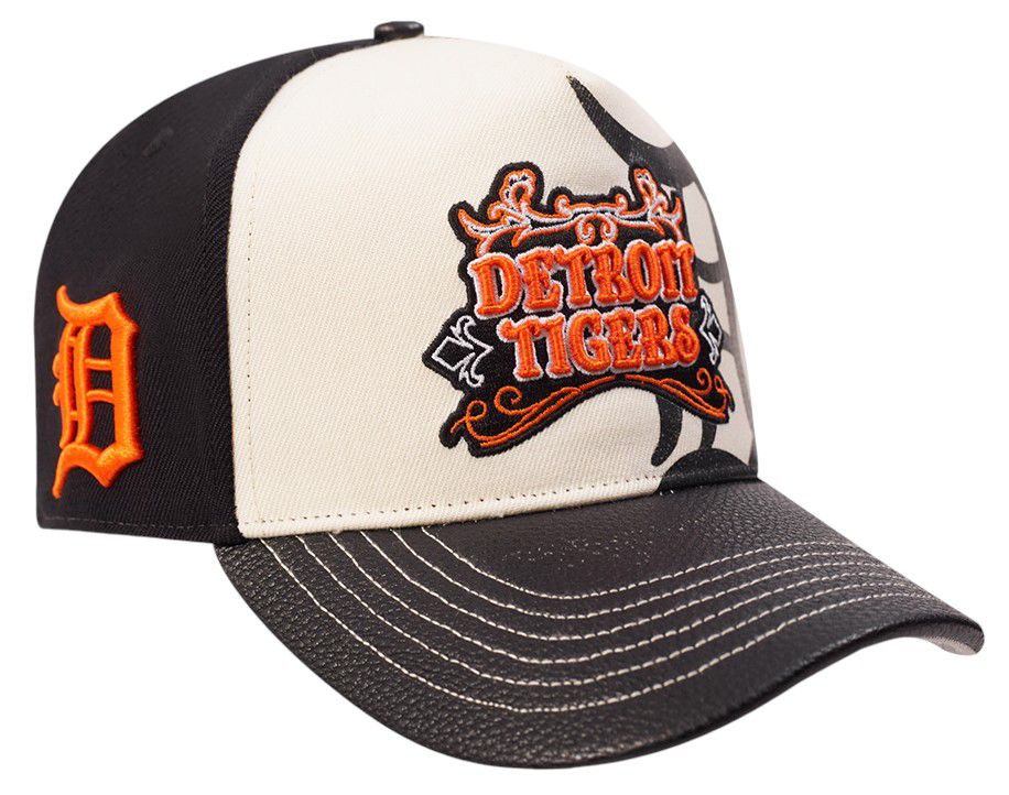 Pro Standard Adult Detroit Tigers Cream Wool Strapback Hat product image