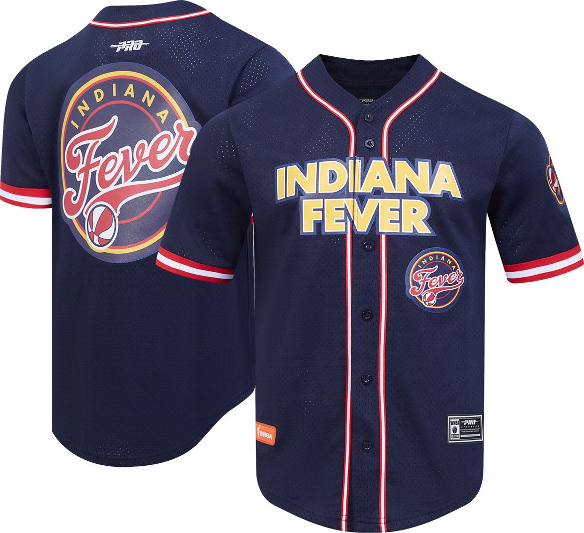 Pro Standard Men's Indiana Fever Mesh Navy Button-Down Jersey product image