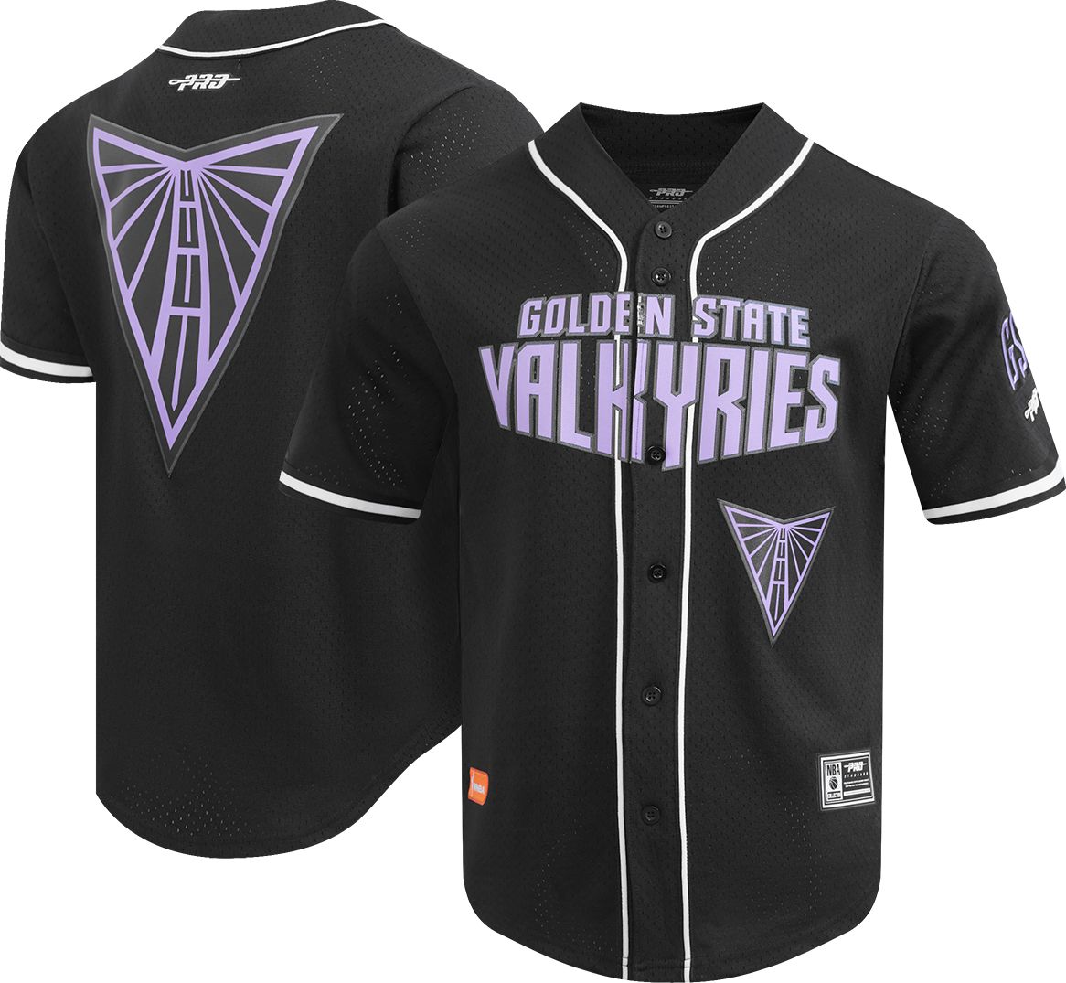 Pro Standard Men's Golden State Valkyries Mesh Black Button-Down Jersey product image