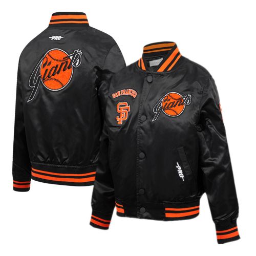 Pro Standard Youth San Francisco Giants Black Script Varsity