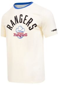 Pro Standard Men's Texas Rangers Cream Modern Originals T-Shirt | Dick ...
