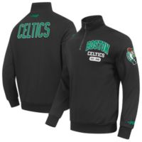 Pro Standard Men's Boston Celtics Black Arch 1/4 Zip Pullover