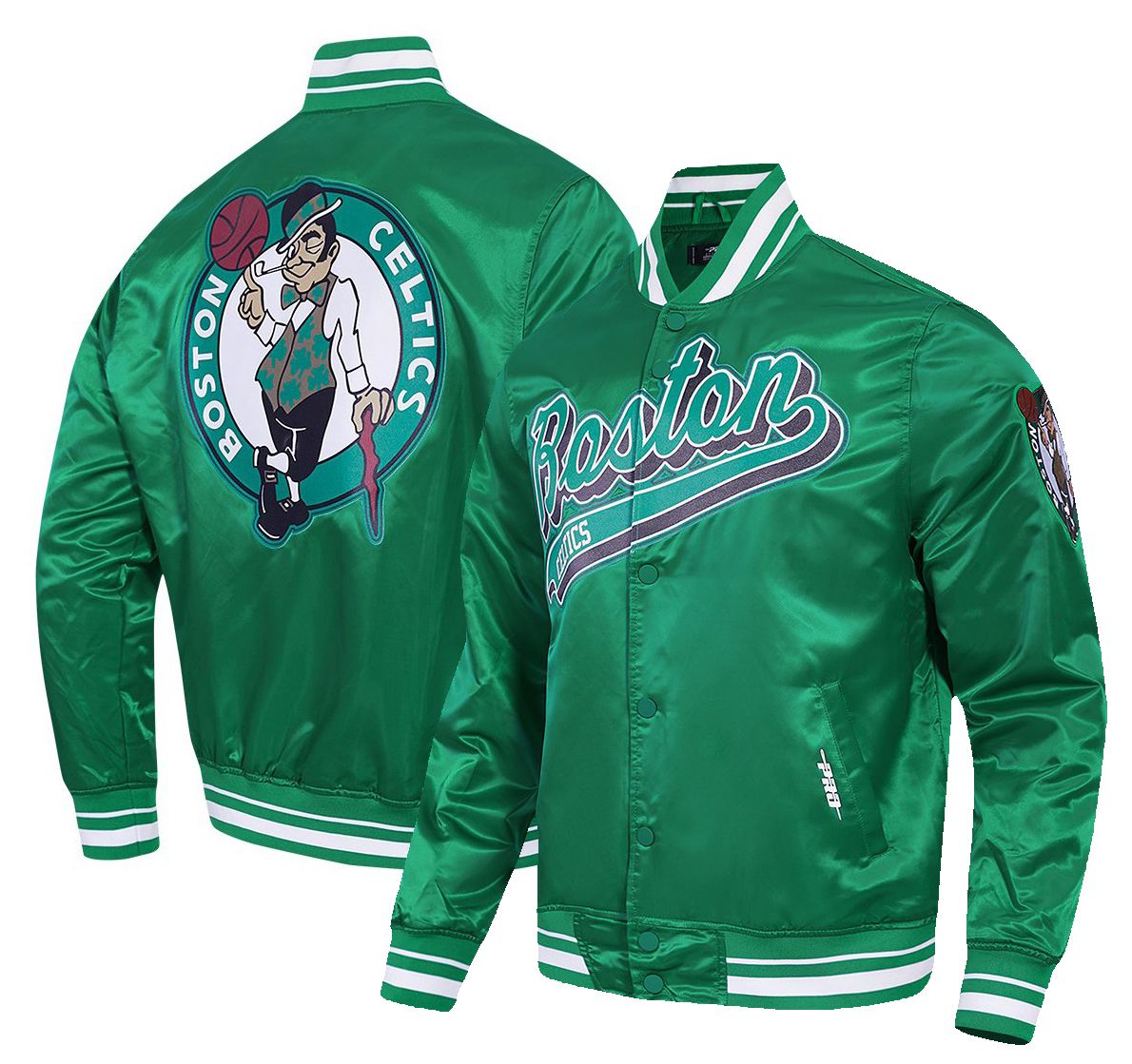 Pro Standard Men's Boston Celtics Script Green Jacket product image