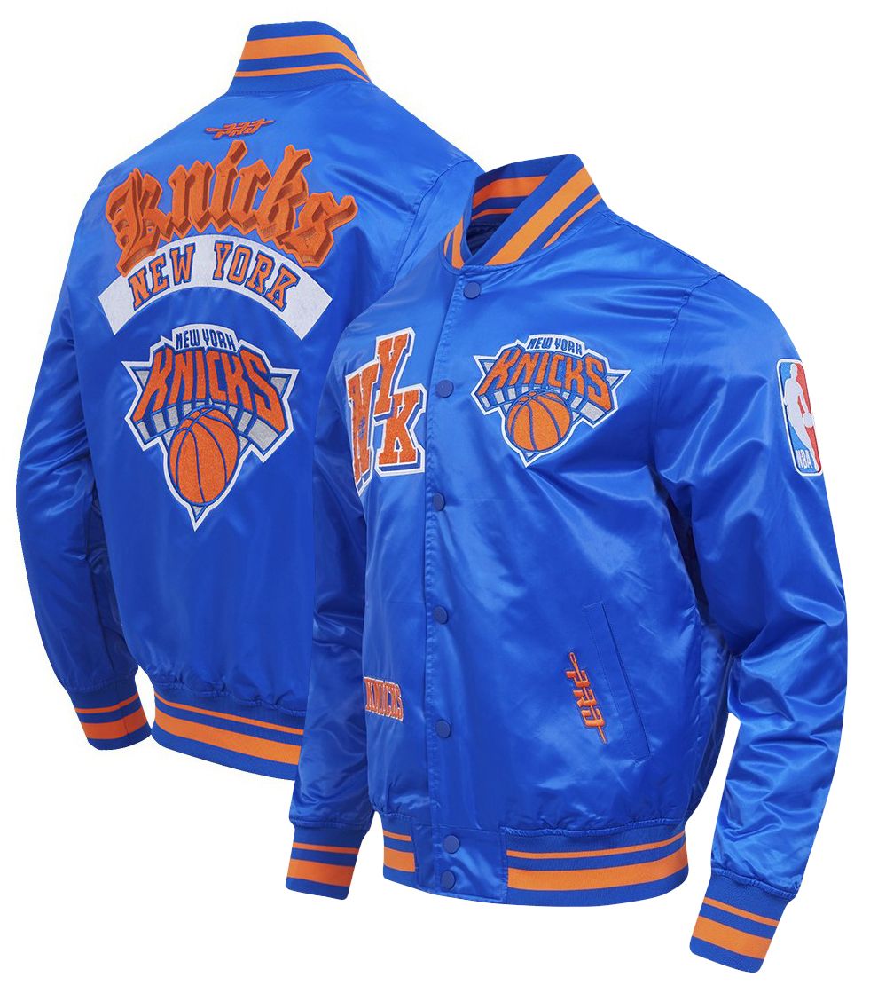 Pro Standard Men's New York Knicks Blue Best of Satin Jacket product image