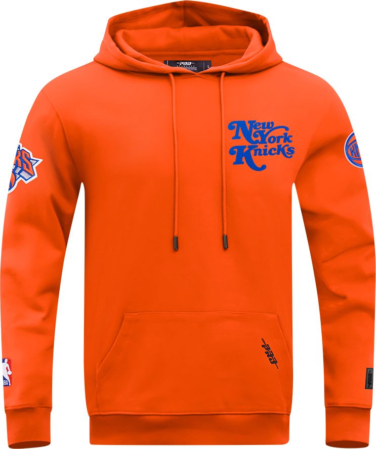 Pro Standard Men's New York Knicks Orange Souvenir Fleece Pullover Hoodie product image